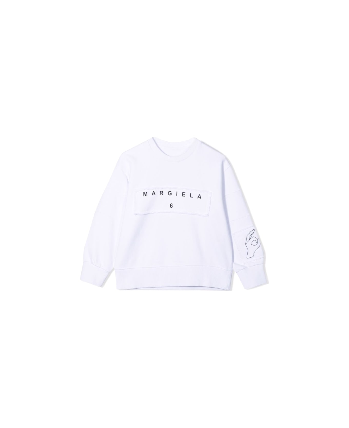 MM6 Maison Margiela Felpa - WHITE