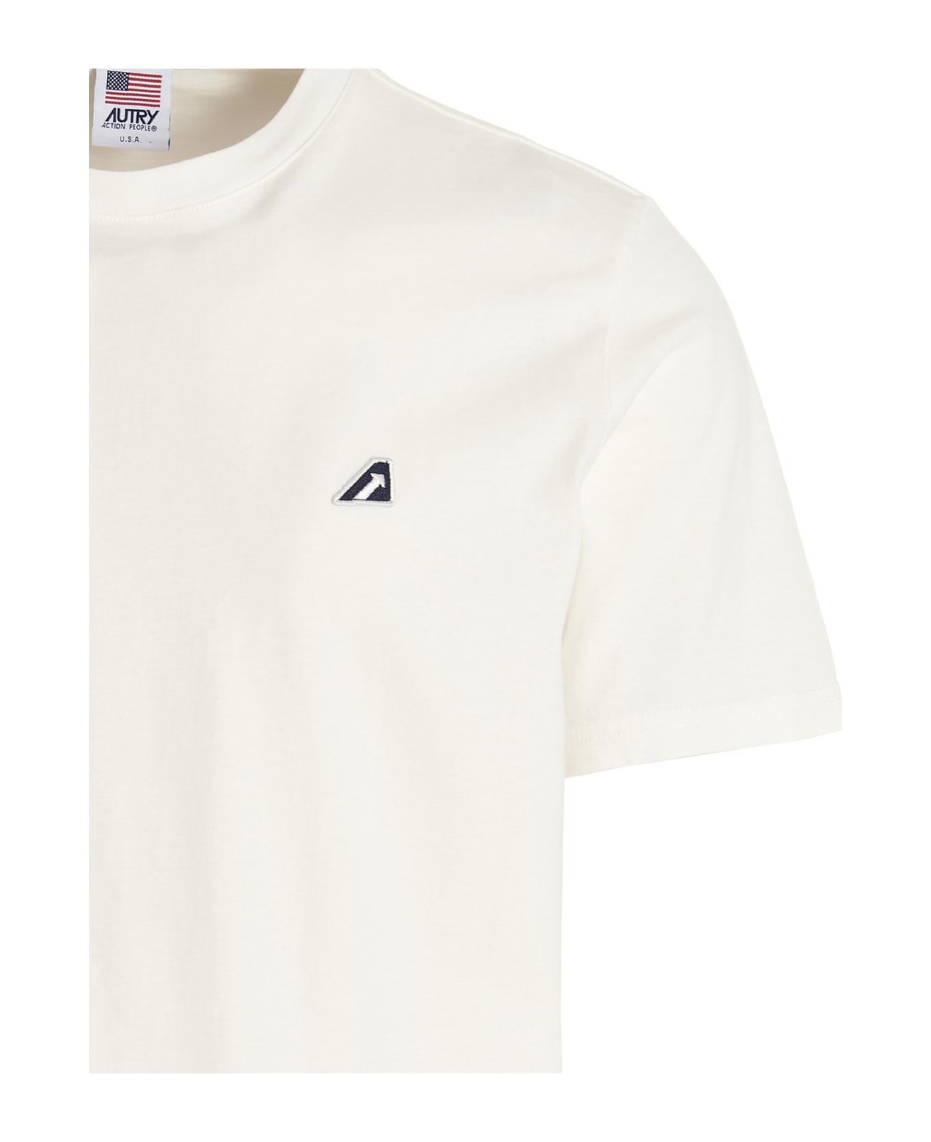 Autry T-shirt In White Cotton - WHITE Tシャツ