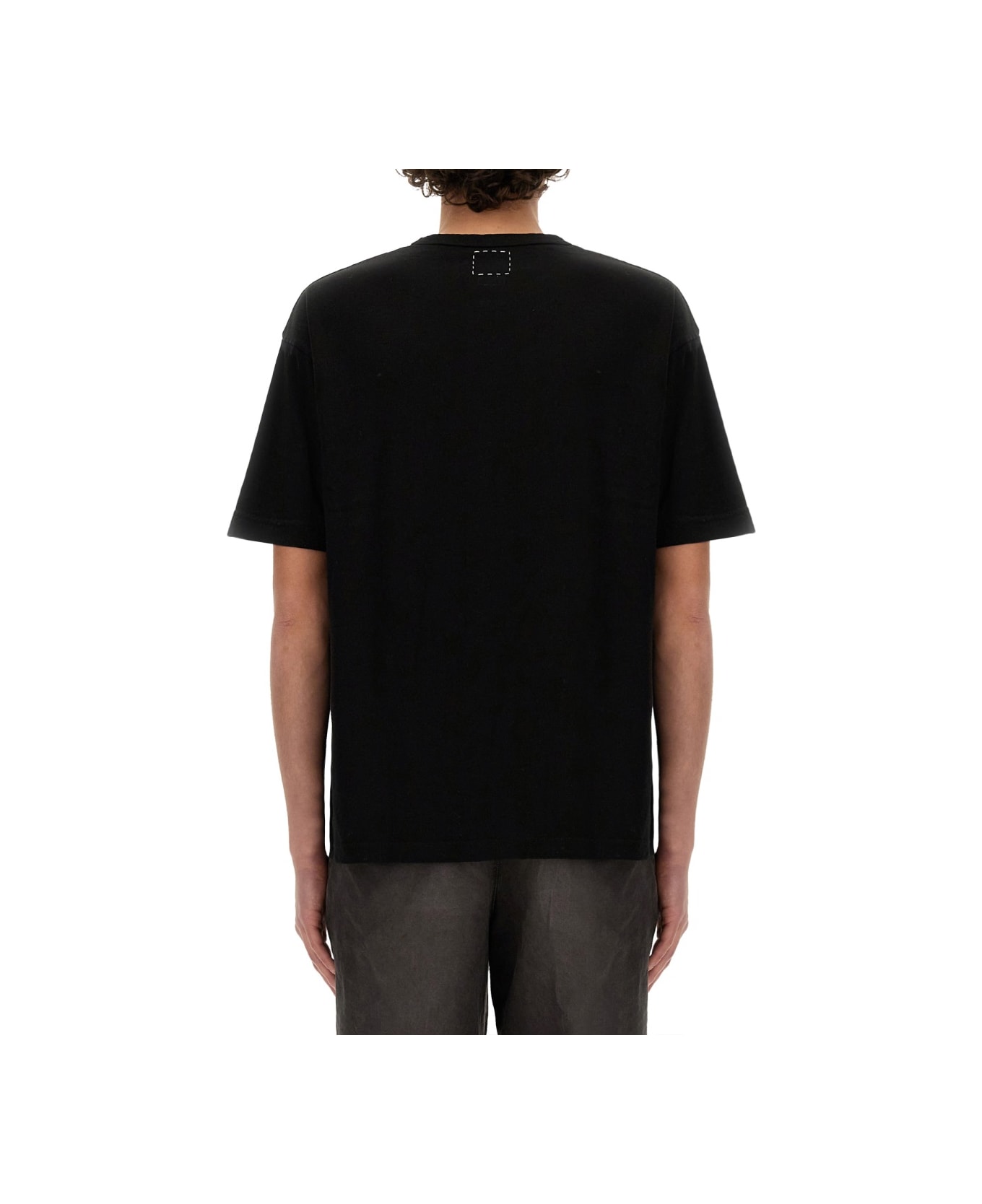 Visvim Cotton And Silk T-shirt - BLACK シャツ