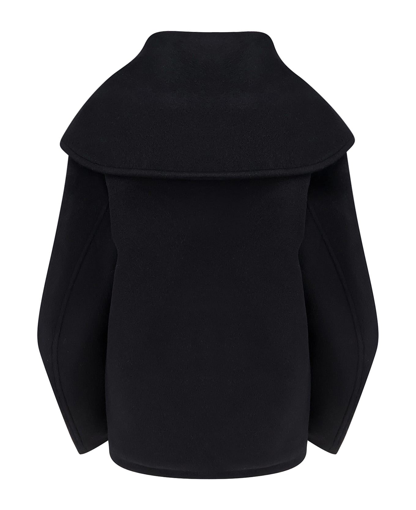 Ivy Oak Jetta Responsible Virgin Wool Peacoat - Black コート