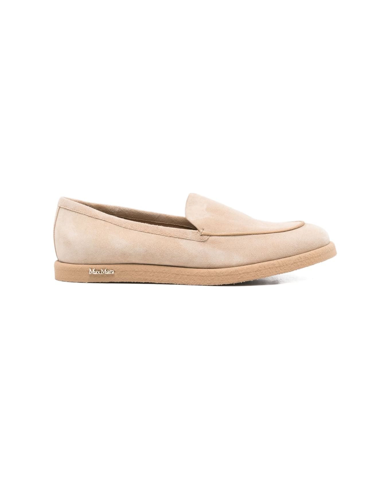 Max Mara Suede Loafers - Beige