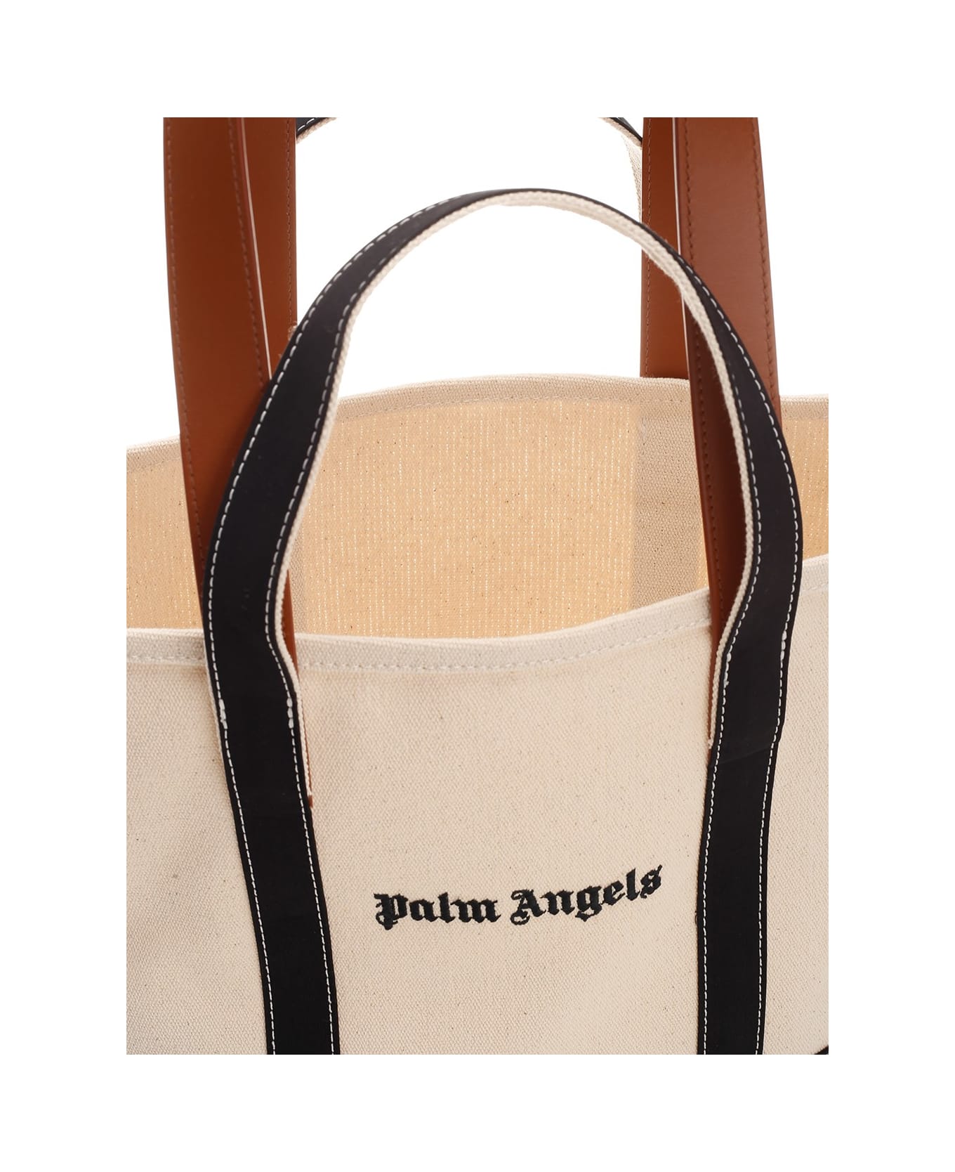 Palm Angels Canvas Shoulder Bag - White トートバッグ
