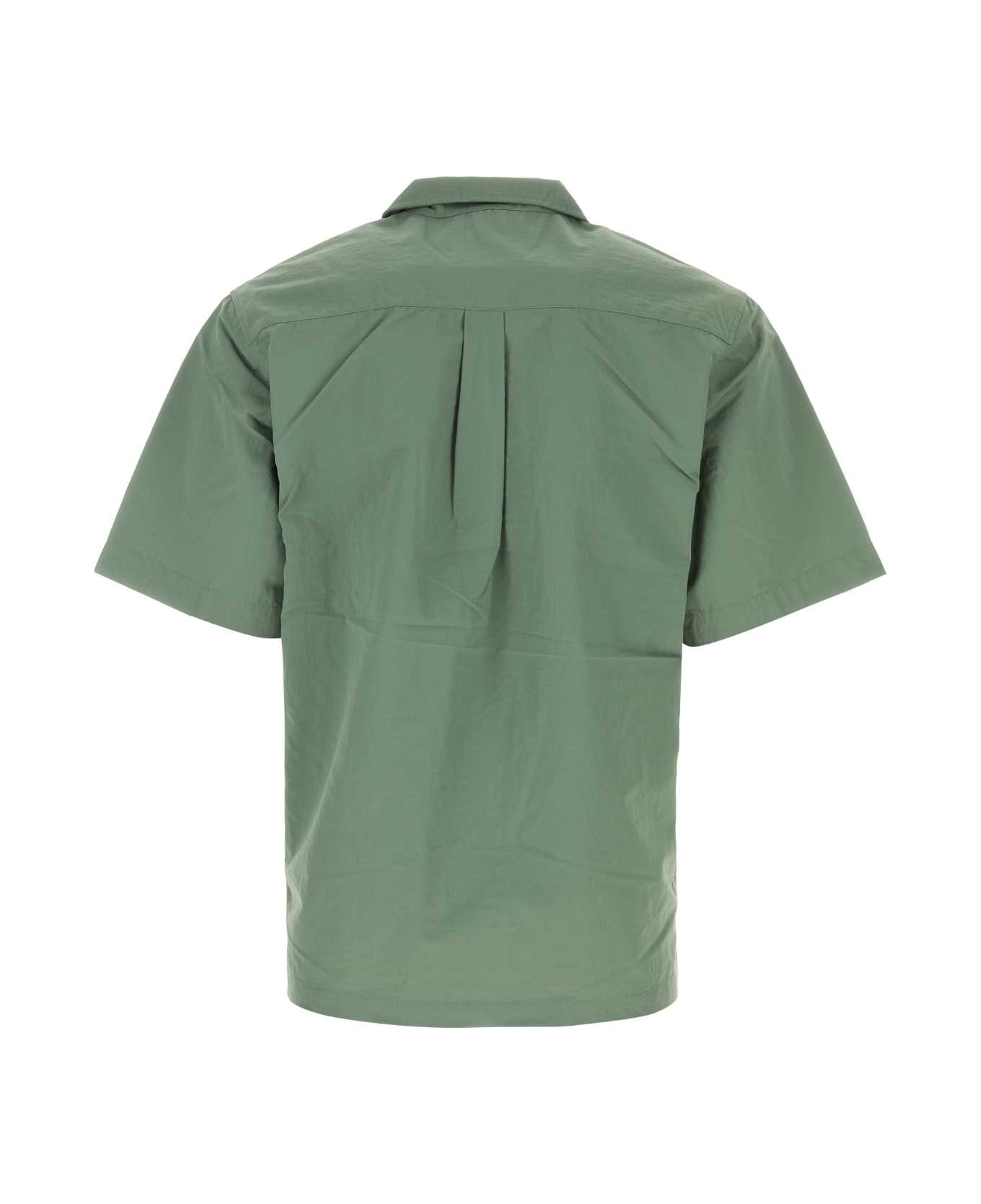 Carhartt Army Green Nylon S/s Evers Shirt - WALL
