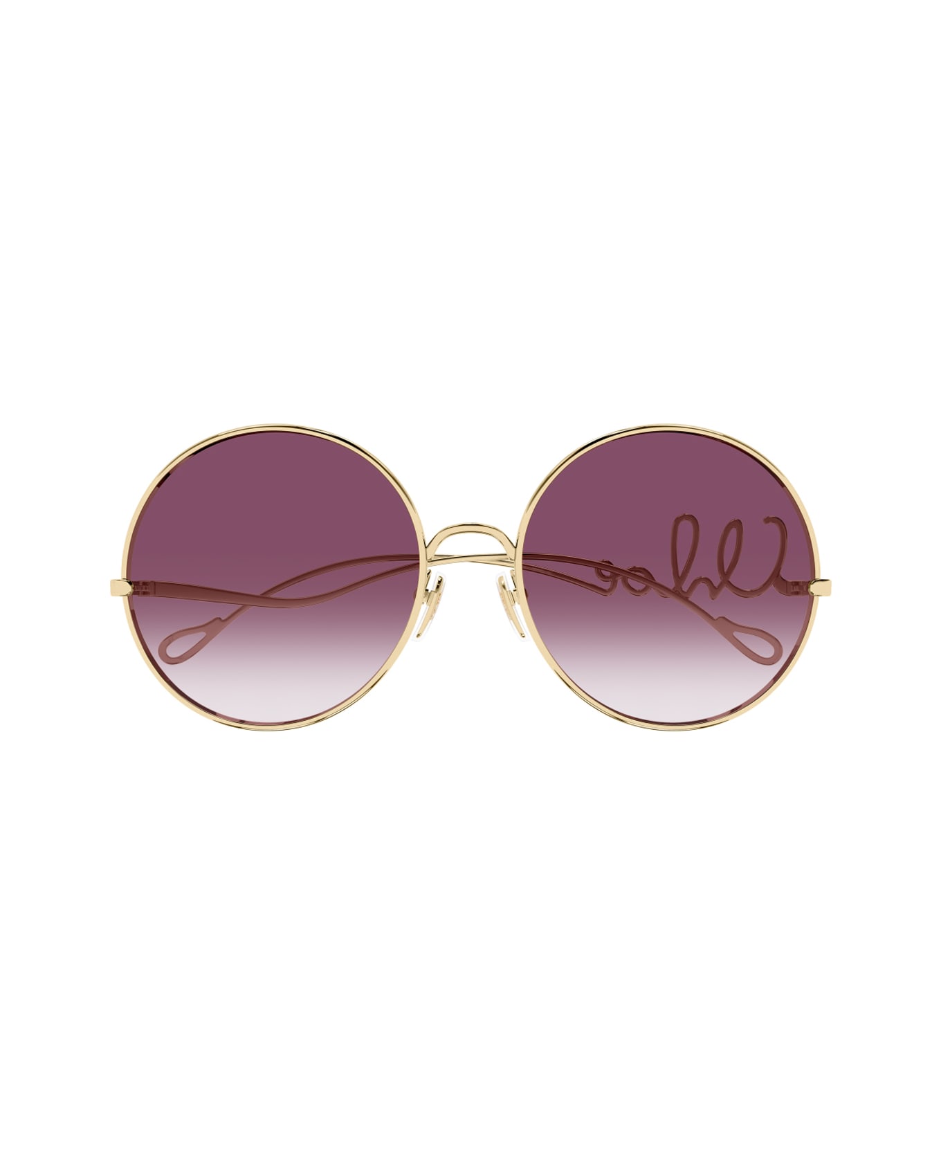 Chloé Ch0329s Iconic Linea Chloé 003 Gold Red Sunglasses - Oro