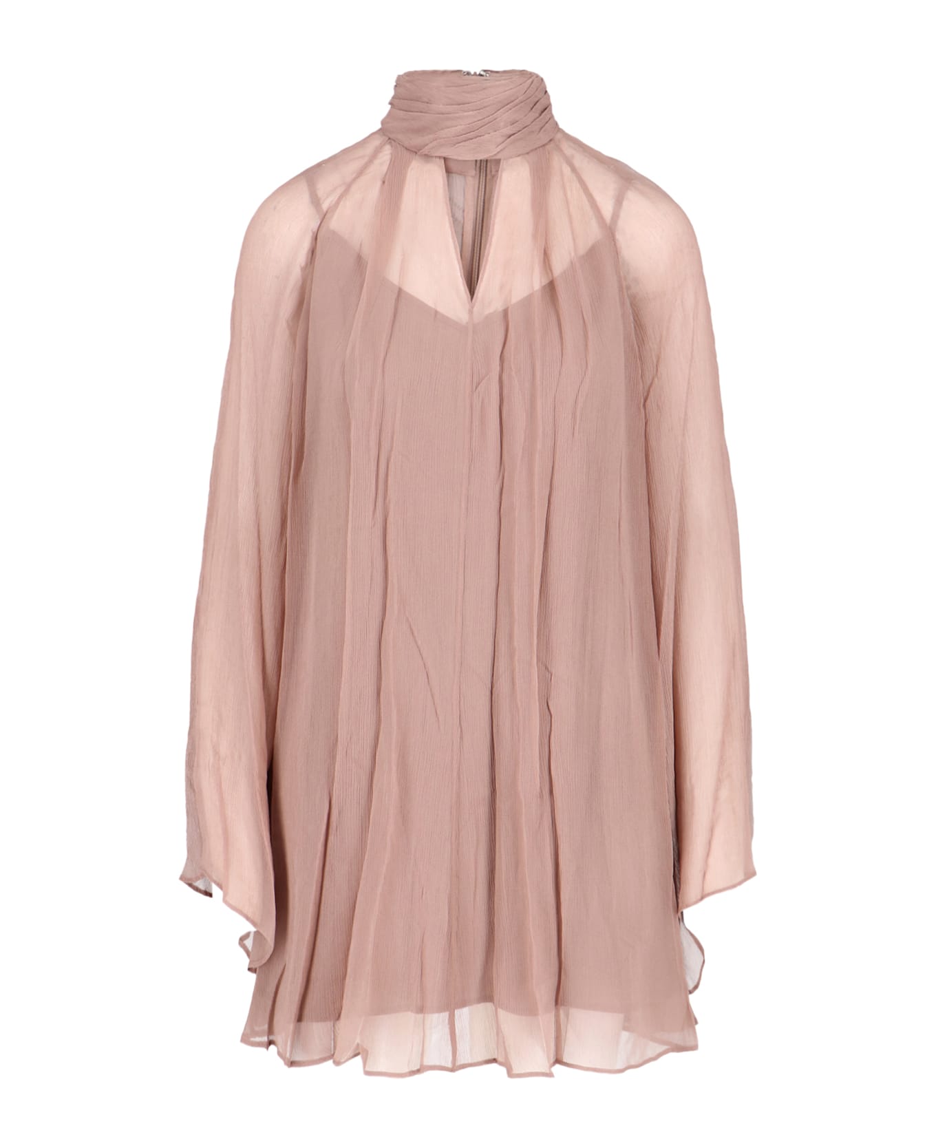 STAUD 
esther
 Mini Chiffon Dress - TAUPE