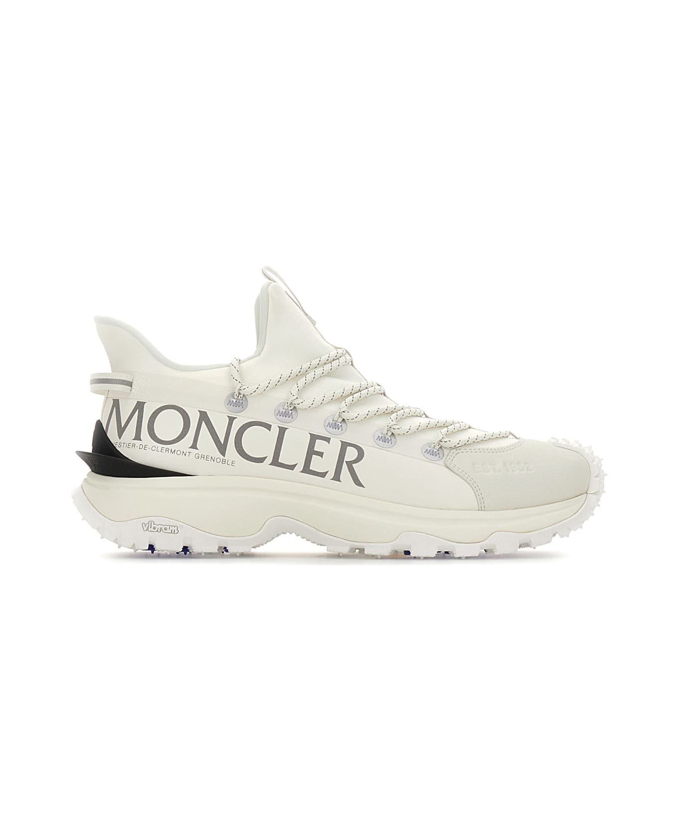 Moncler White Tech Fabric Trailgrip Lite 2 Sneakers - Bianco