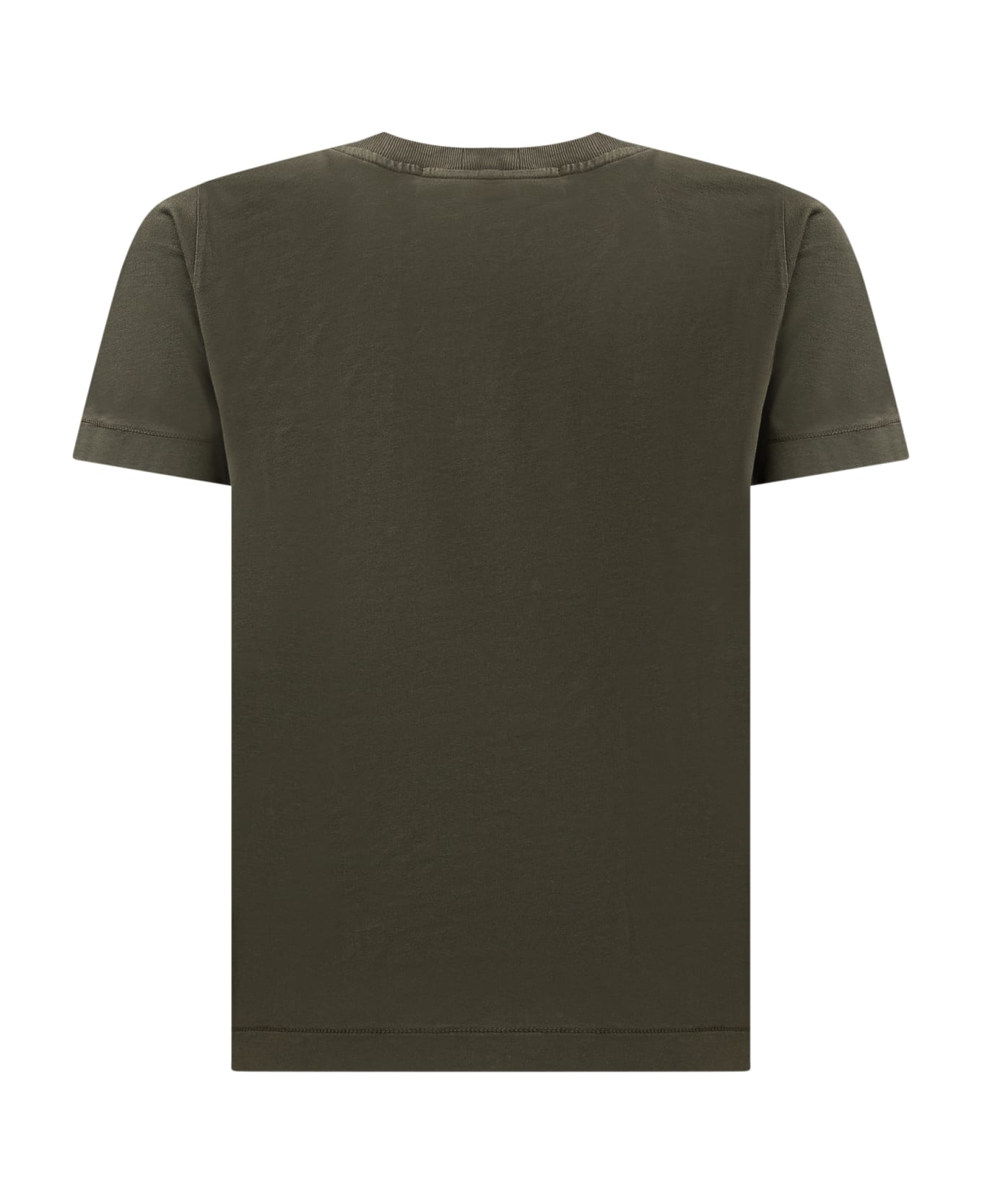 Stone Island Junior T-shirt With Logo - OLIVE Tシャツ＆ポロシャツ
