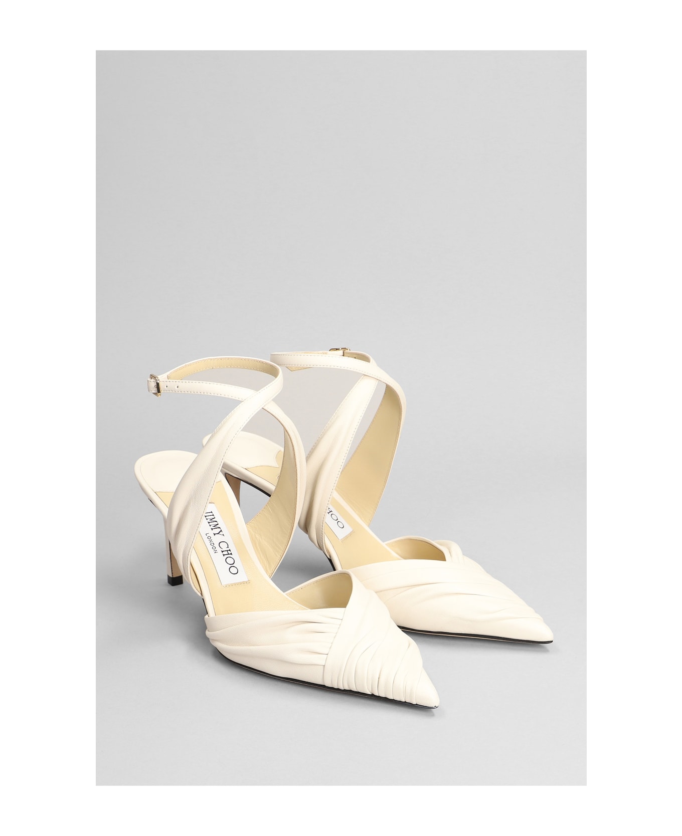 Jimmy Choo Basil 75 Pumps In White Leather | italist, ALWAYS LIKE