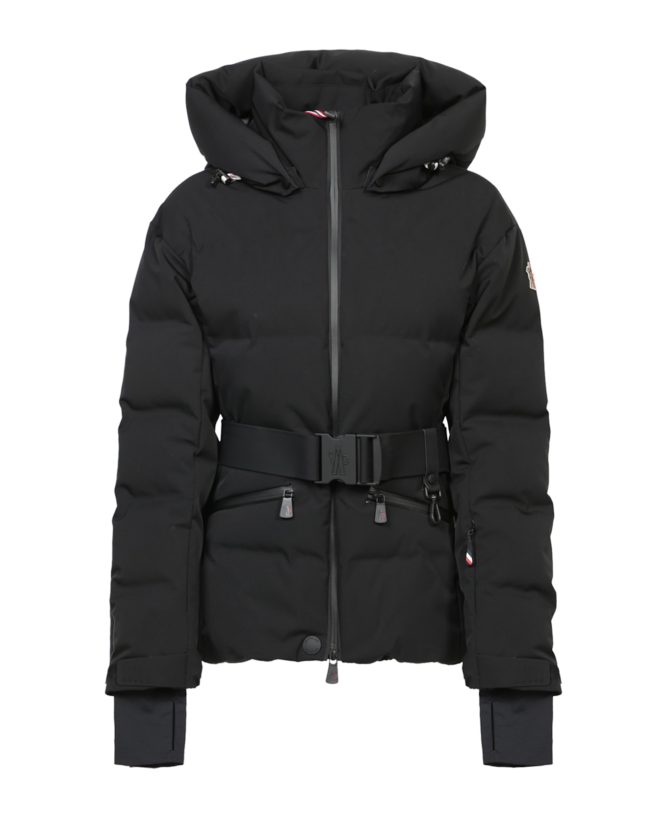 Moncler Grenoble Belted Buttoned Jacket - Black