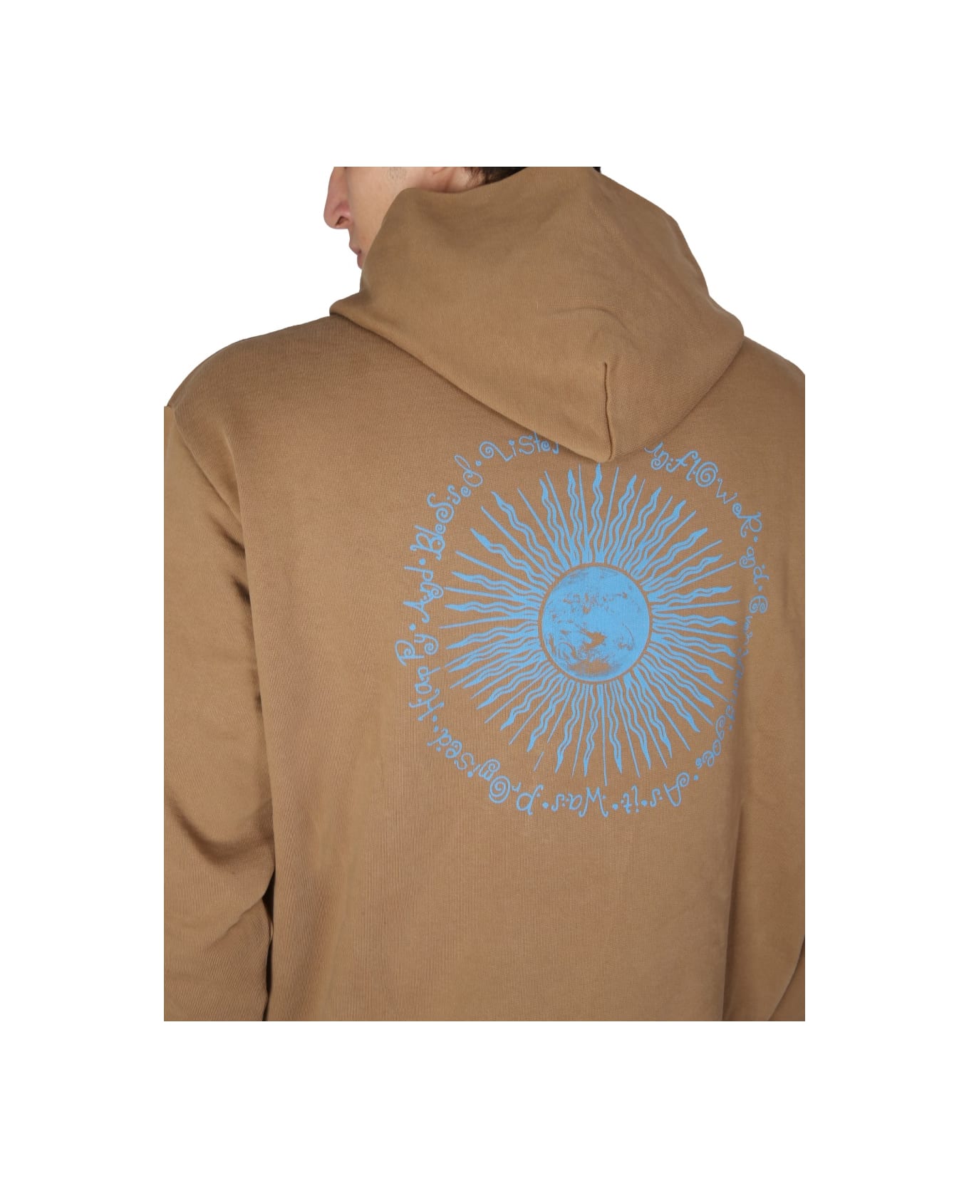 Sunflower Sweatshirt With Logo Embroidery - BEIGE