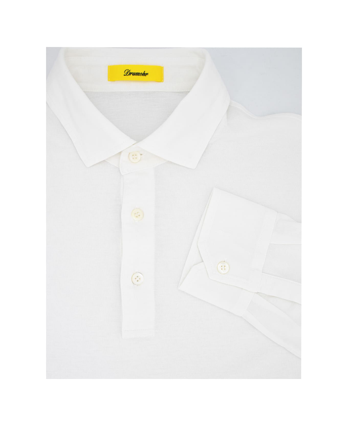 Drumohr Polo - WHITE ポロシャツ