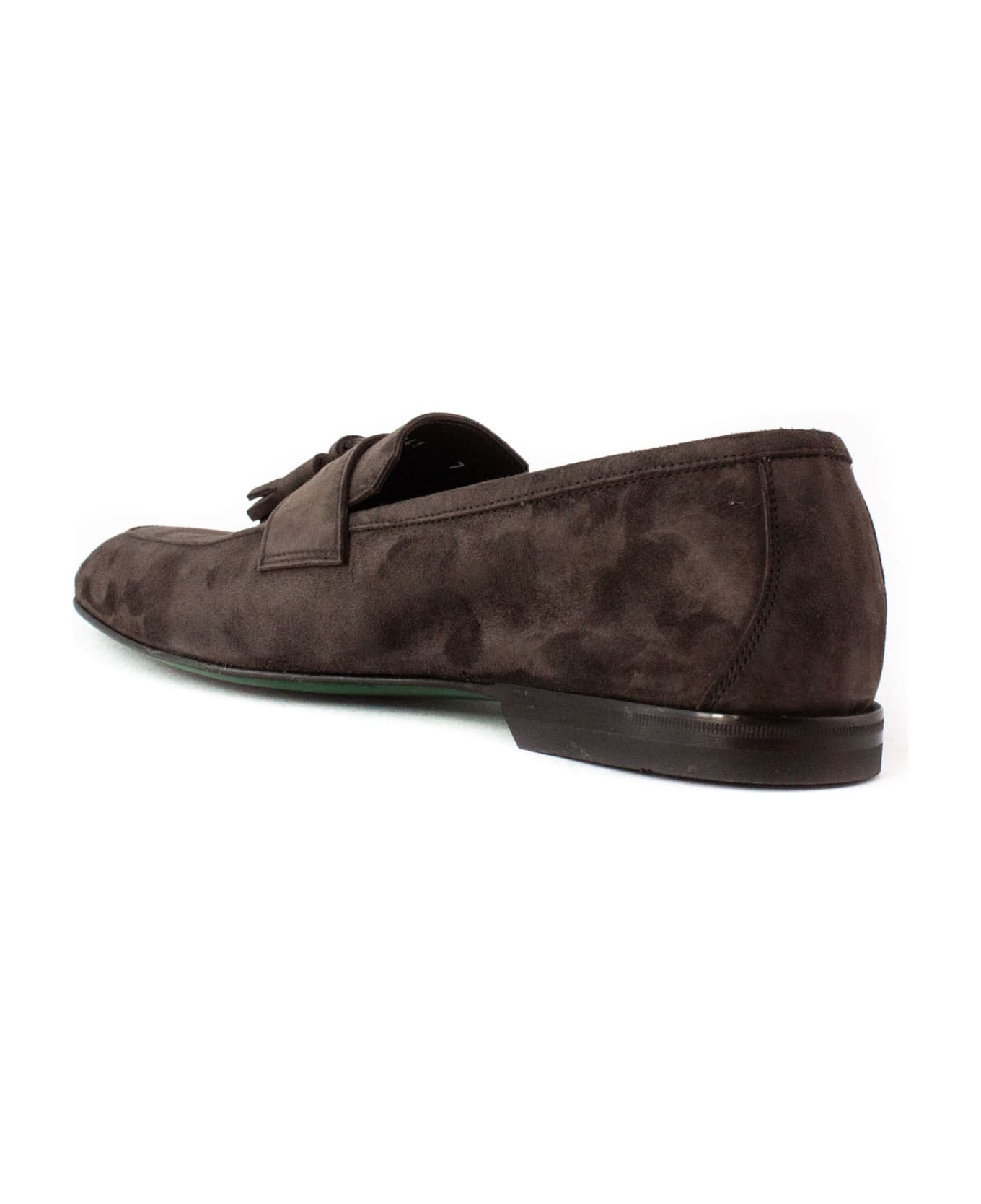 Green George Brown Suede Loafer - Brown ローファー＆デッキシューズ
