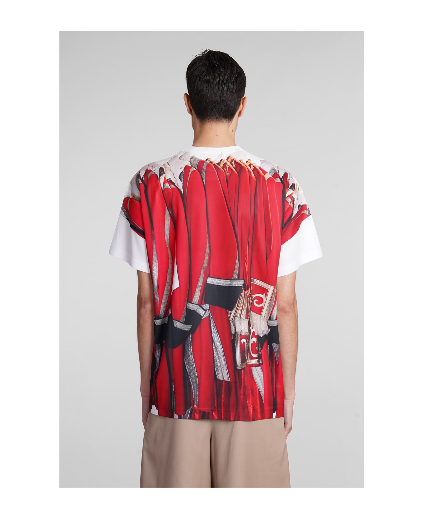 Comme Des Garçons Homme Plus T-shirt In Red Polyester - red