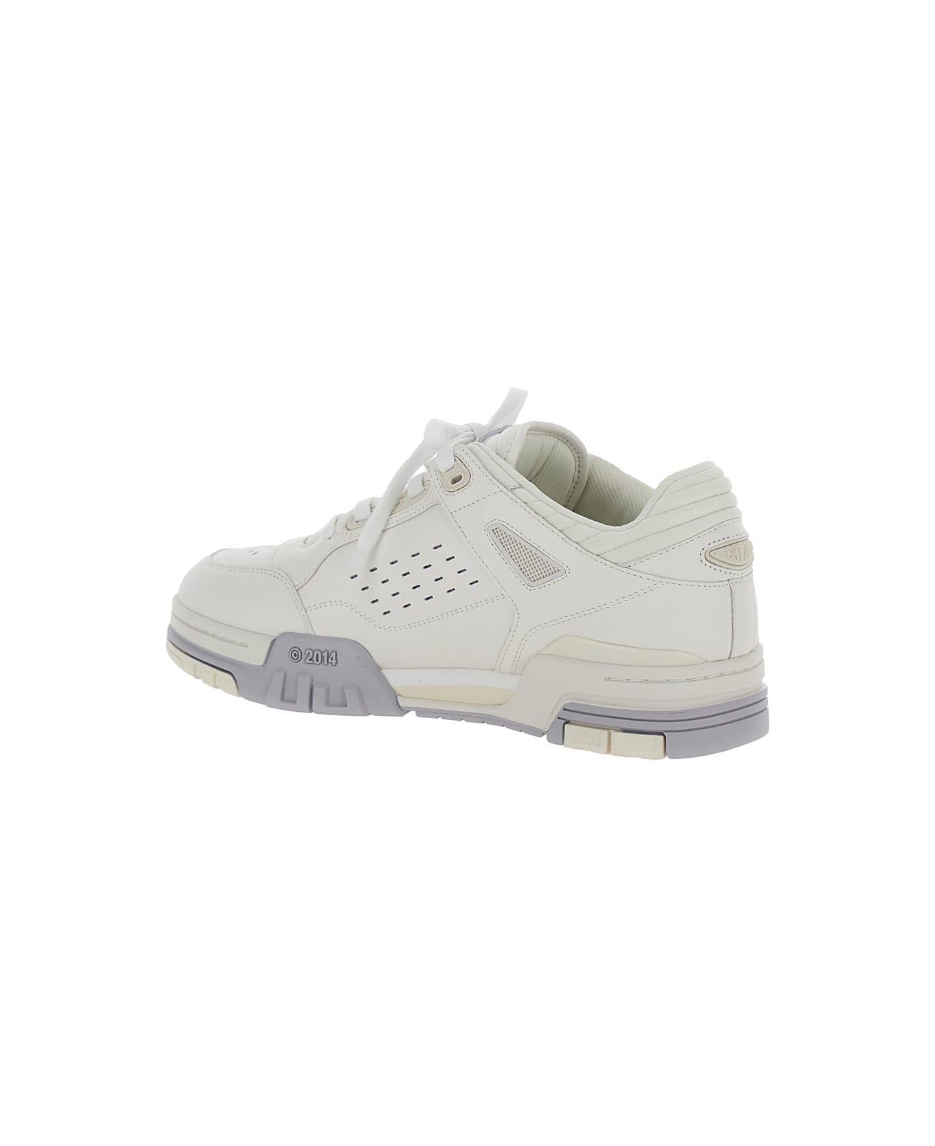 Axel Arigato Low Top Sneakers With Logo Detail In Leather And Fabric Man - White