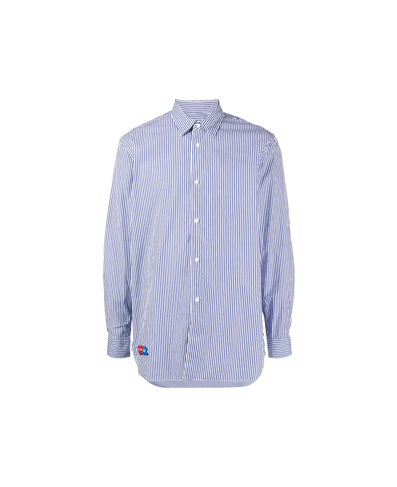 Comme des Garçons Play Shirt - WHITE/BLUE