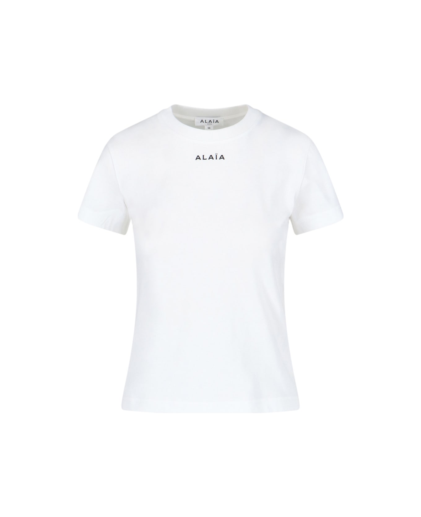 Alaia Slim Logo T-shirt - White