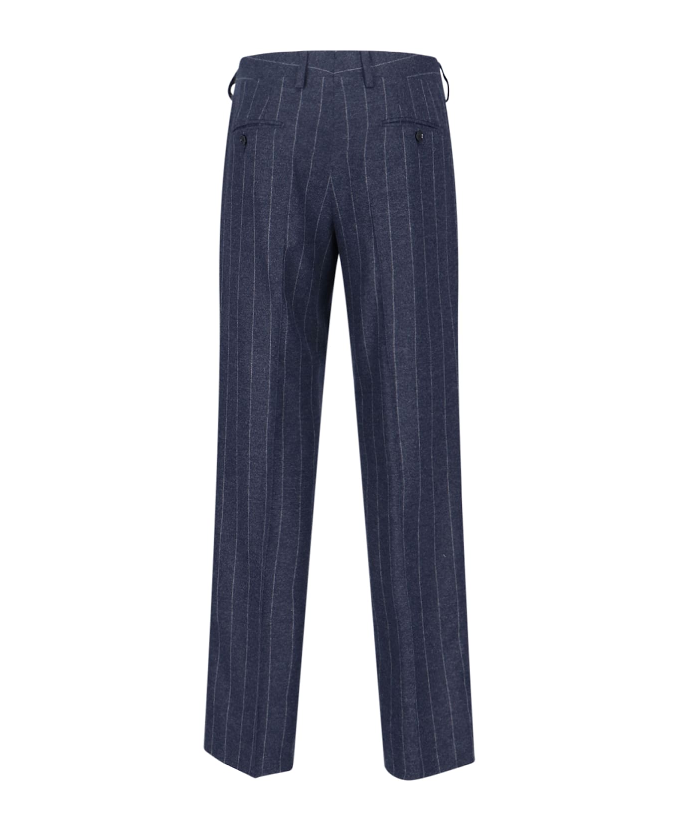 Lardini Virgin Wool And Cashmere Pants - Blue
