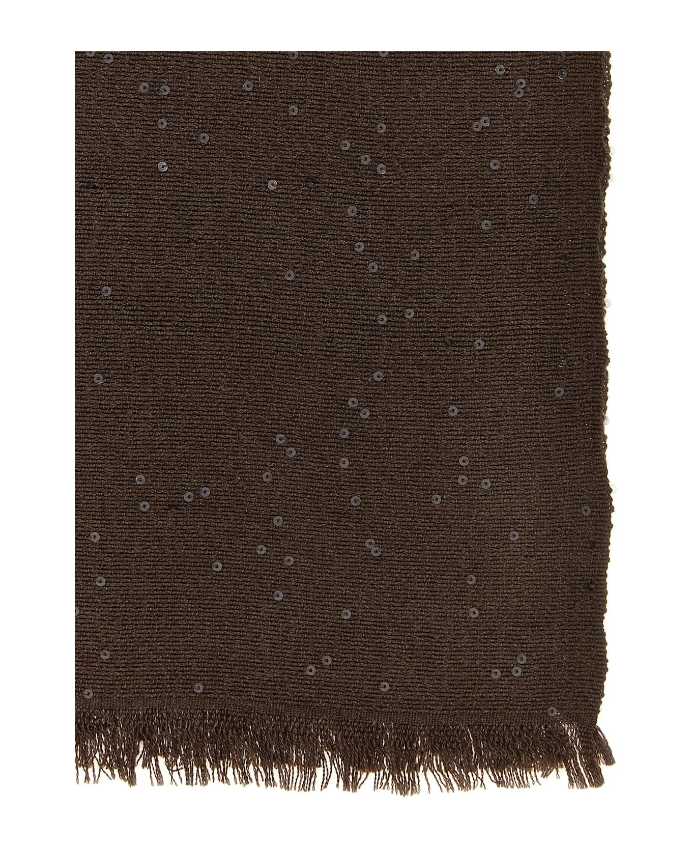Brunello Cucinelli Micro Sequin Scarf - Brown