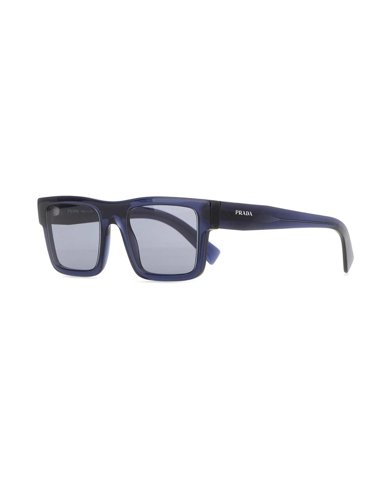 Prada Dark Blue Acetate Sunglasses - LENSESBLUETTE