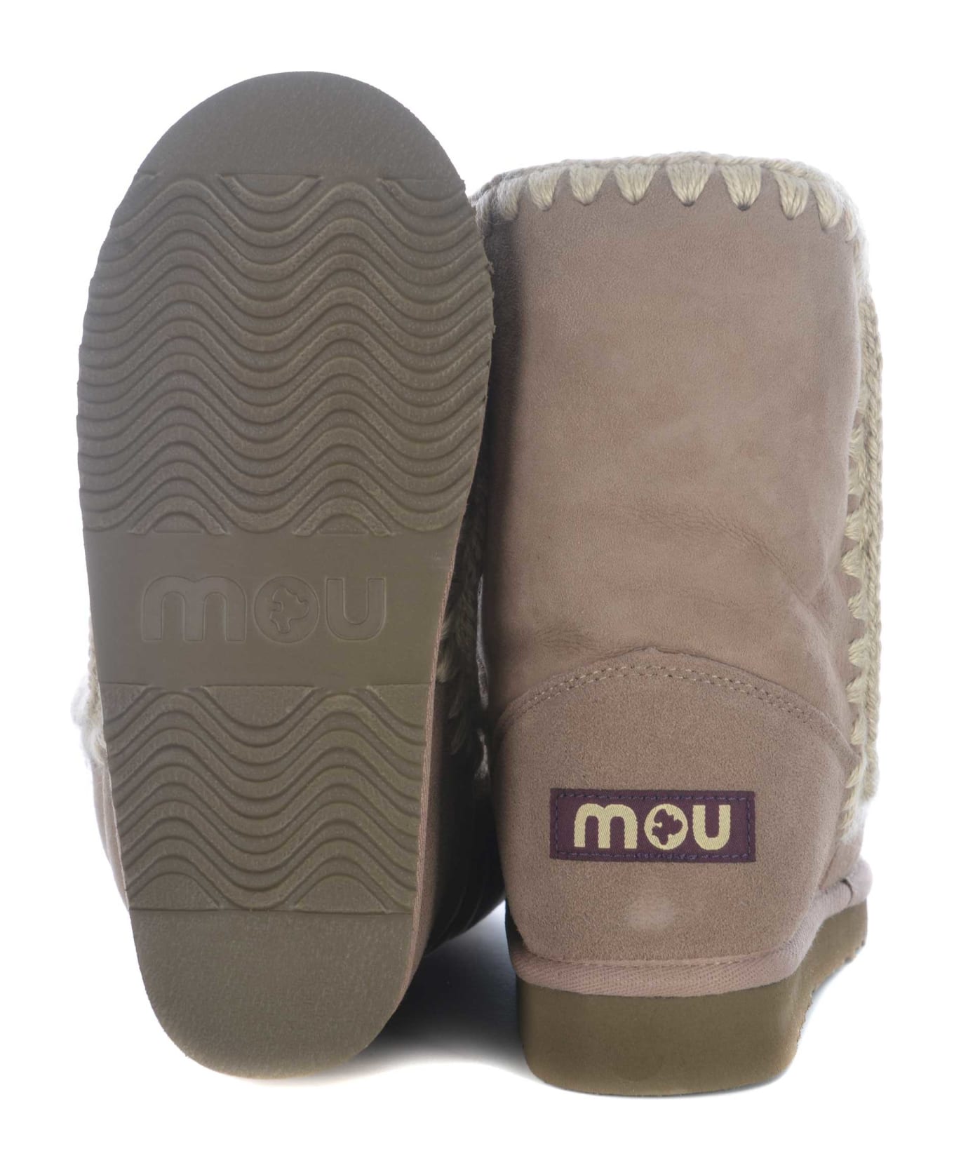 Mou Boots Mou "eskimo24" Made In Suede - Tortora chiaro