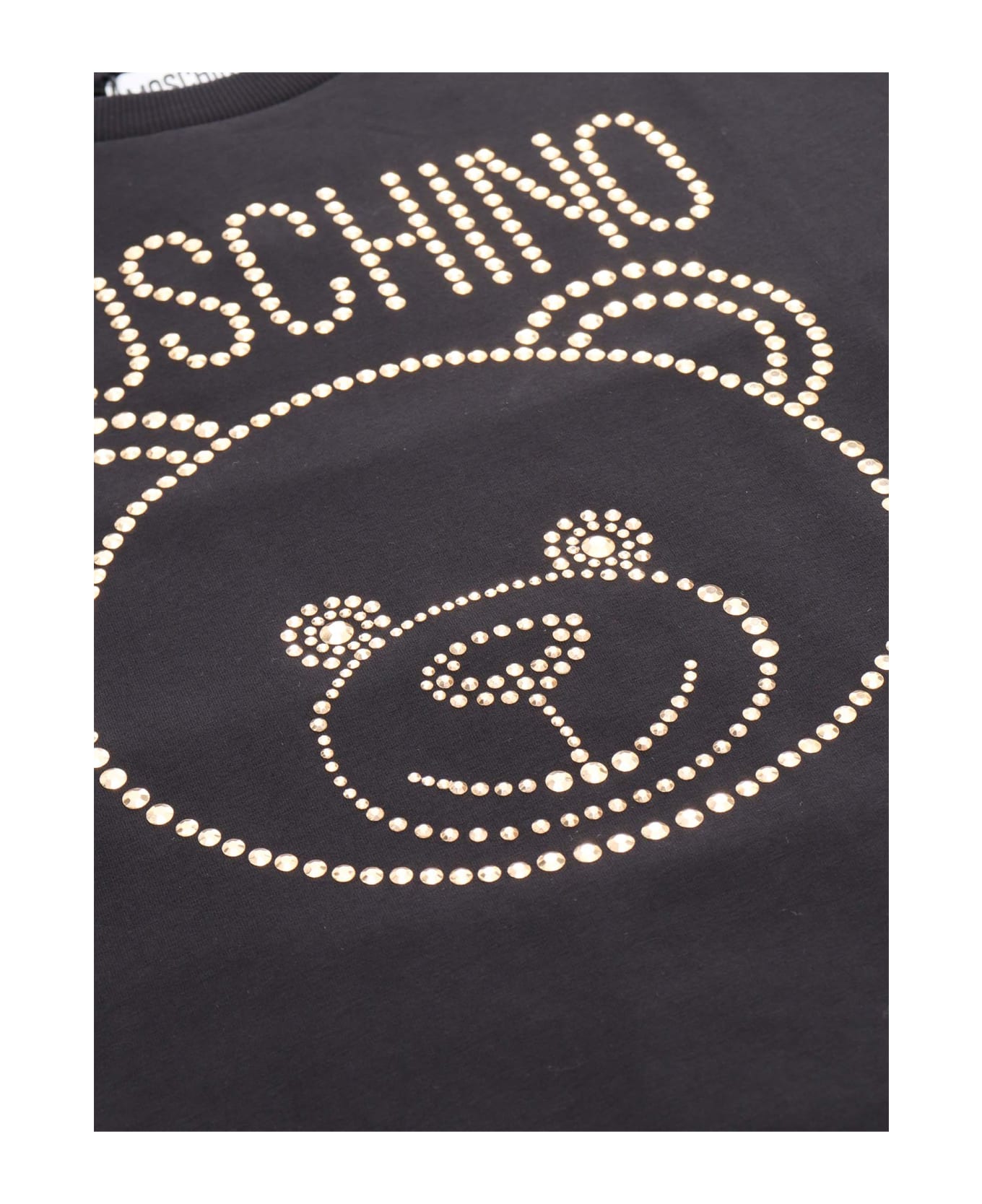 Moschino Maxi T-shirt With Studs - BLACK