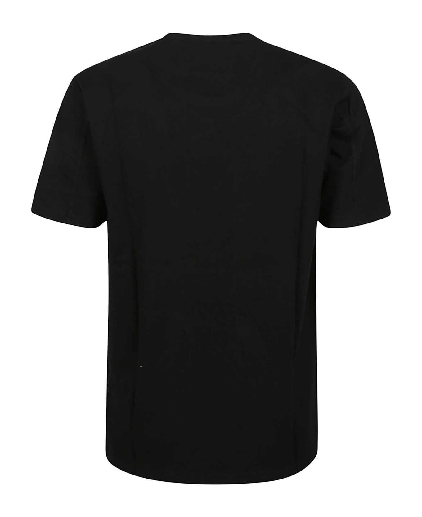 C.P. Company 24/1 Jersey Garment Dyed Logo T-shirt - Black