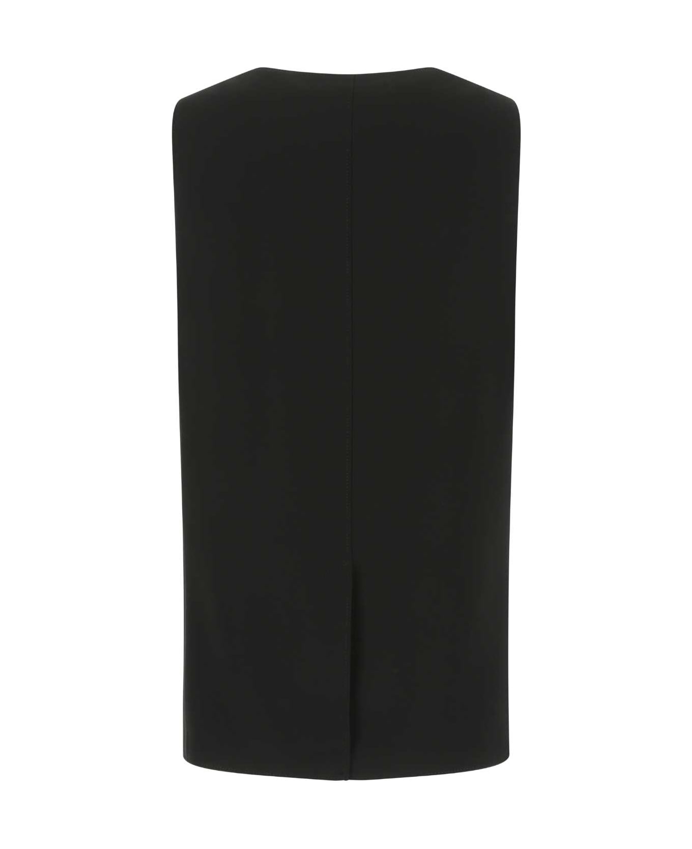 Burberry Black Silk Oversize Vest - A1189