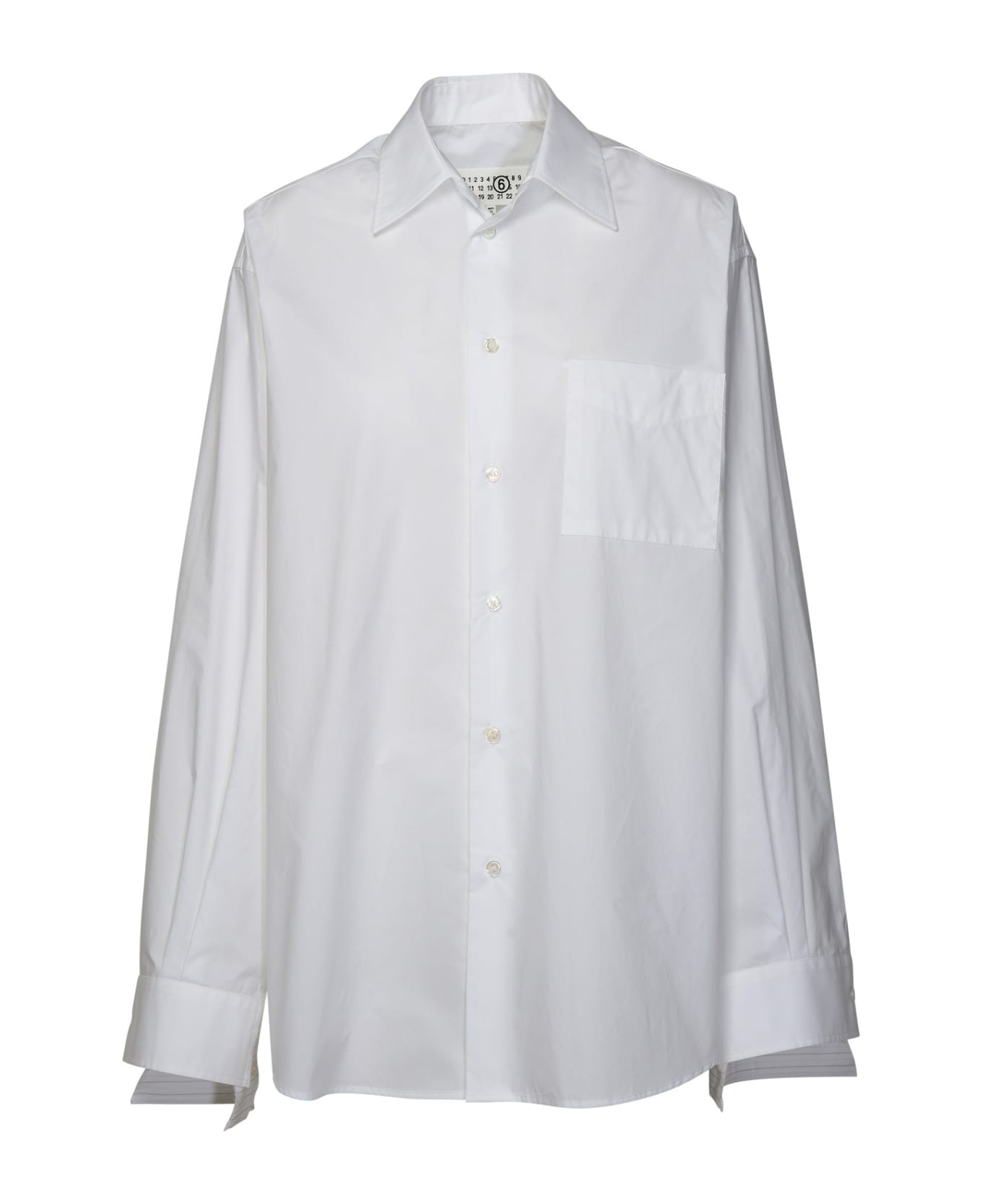 MM6 Maison Margiela White Cotton Shirt - White