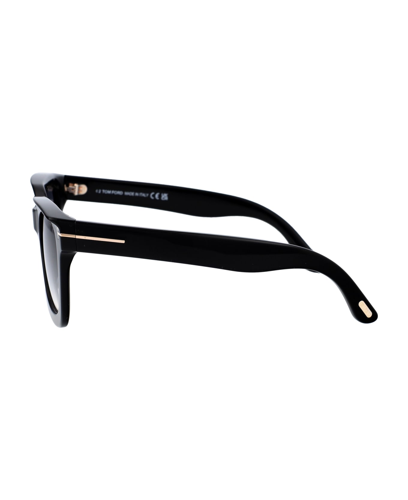 Tom Ford Eyewear Leigh-02 Sunglasses - 01B Nero Lucido / Fumo Grad