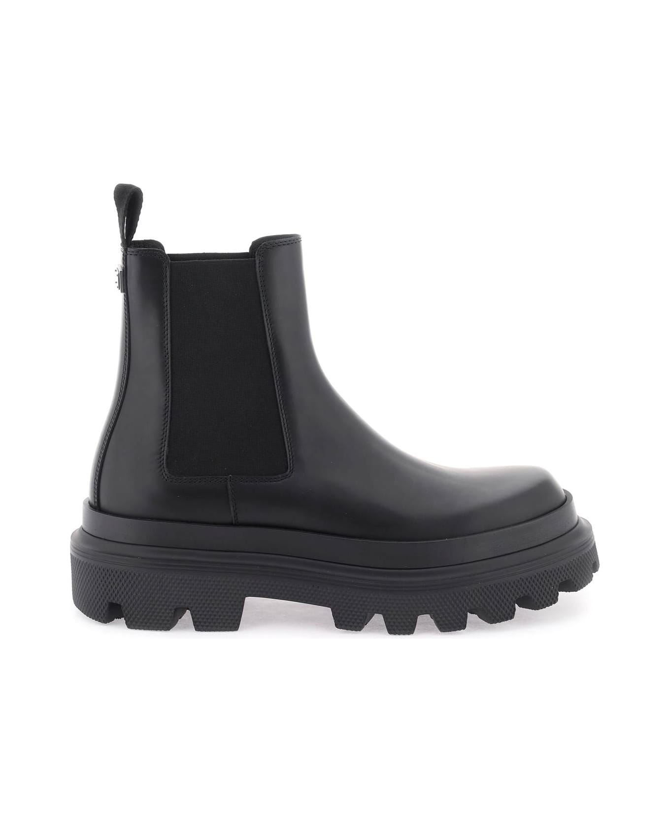 Dolce & Gabbana Chelsea Boots In Brushed Leather