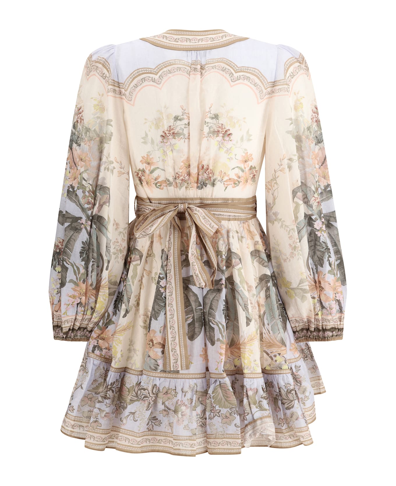 Zimmermann Wylie Mini Dress - Blue Floral