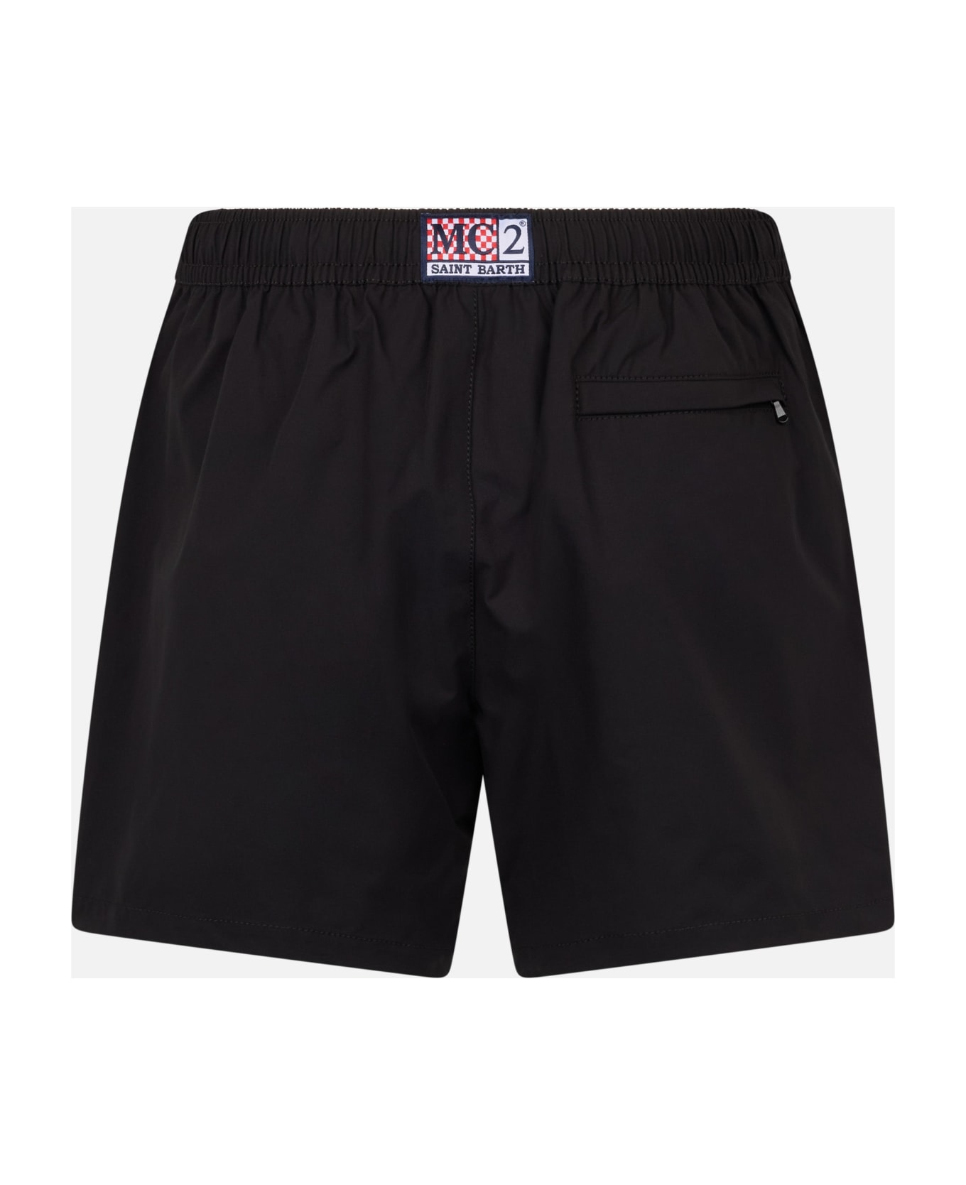 MC2 Saint Barth Man Short-length Black Swim Shorts Master - BLACK