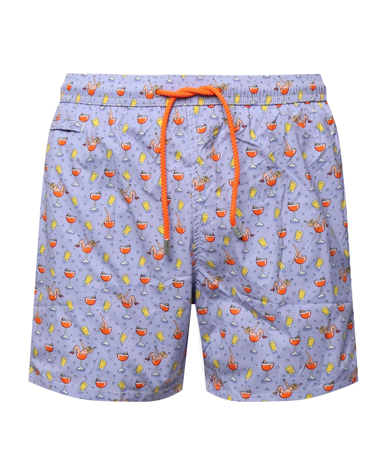 MC2 Saint Barth Cocktail Print Swimsuit - Lilac, Multi