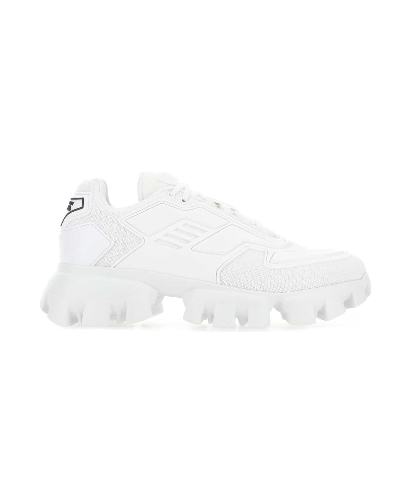 Prada White Rubber And Mesh Cloudbust Thunder Sneakers - F0009