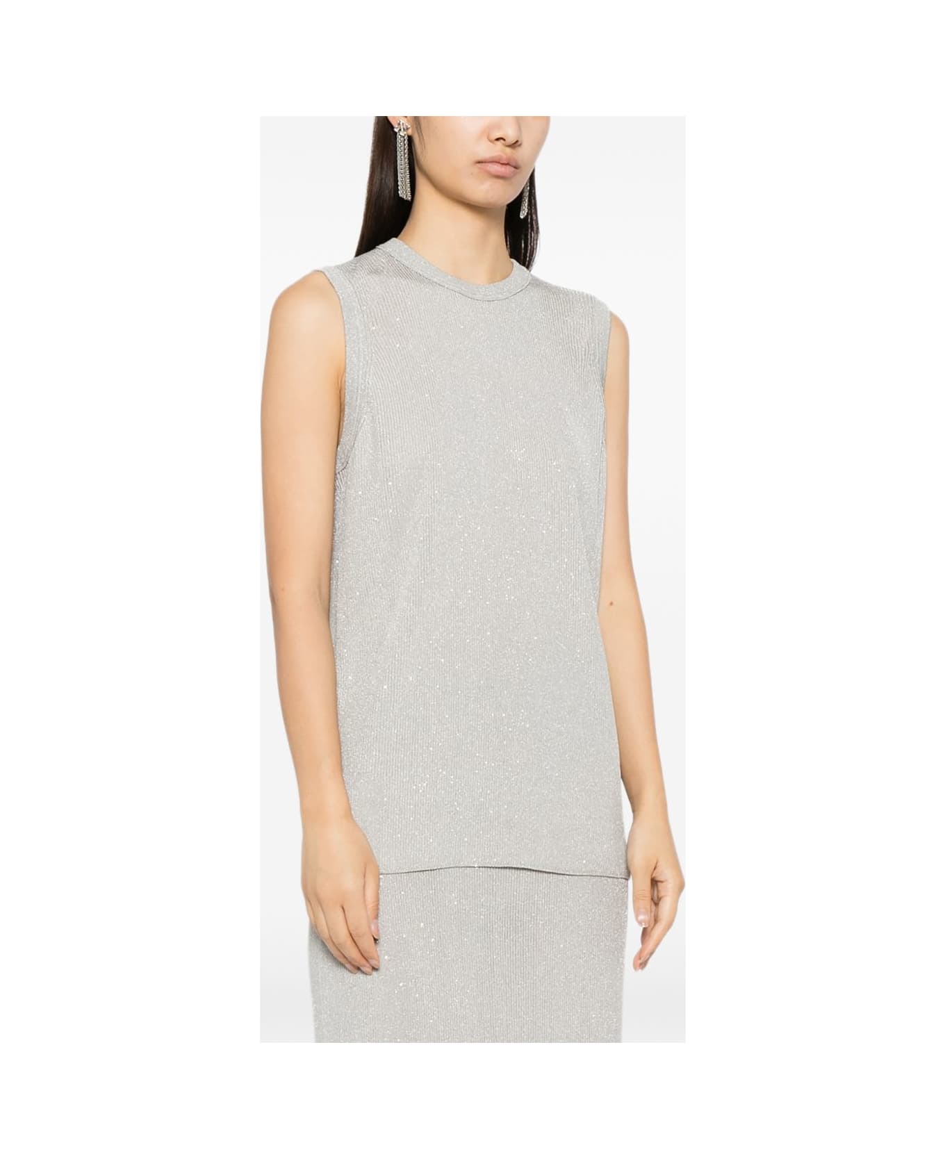 Tom Ford Sequined Top - Silver