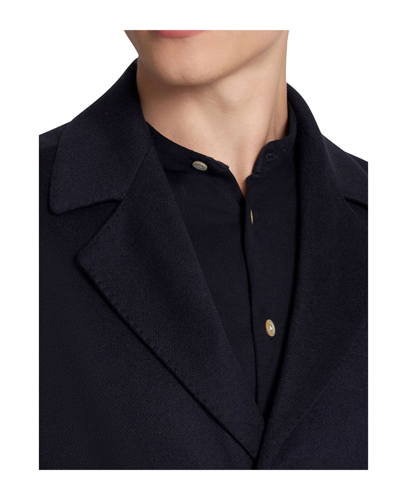 Kiton Outdoor Jacket Cashmere - BLUE コート