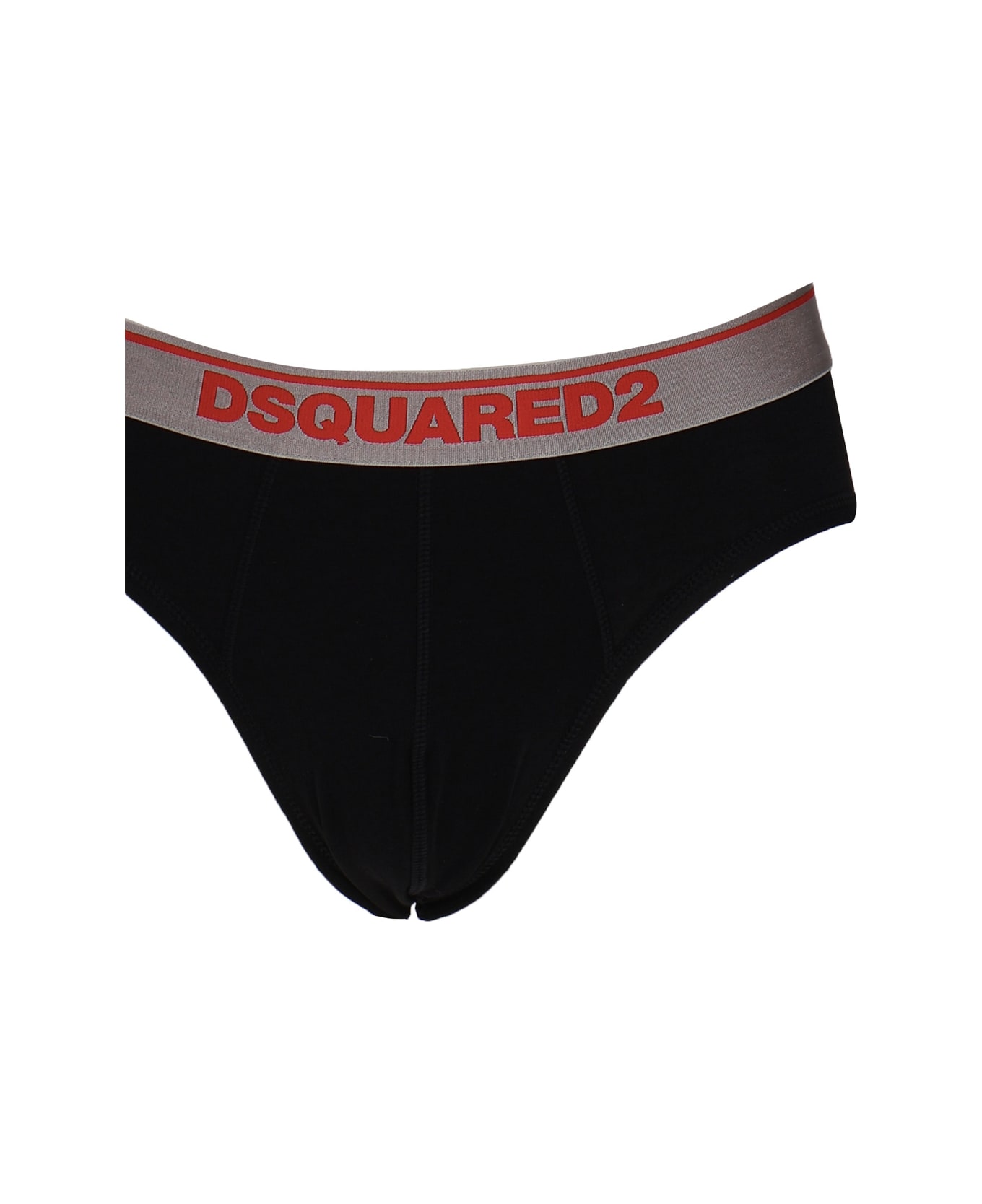 Dsquared2 Underwear Briefs In Stretch Cotton - Black