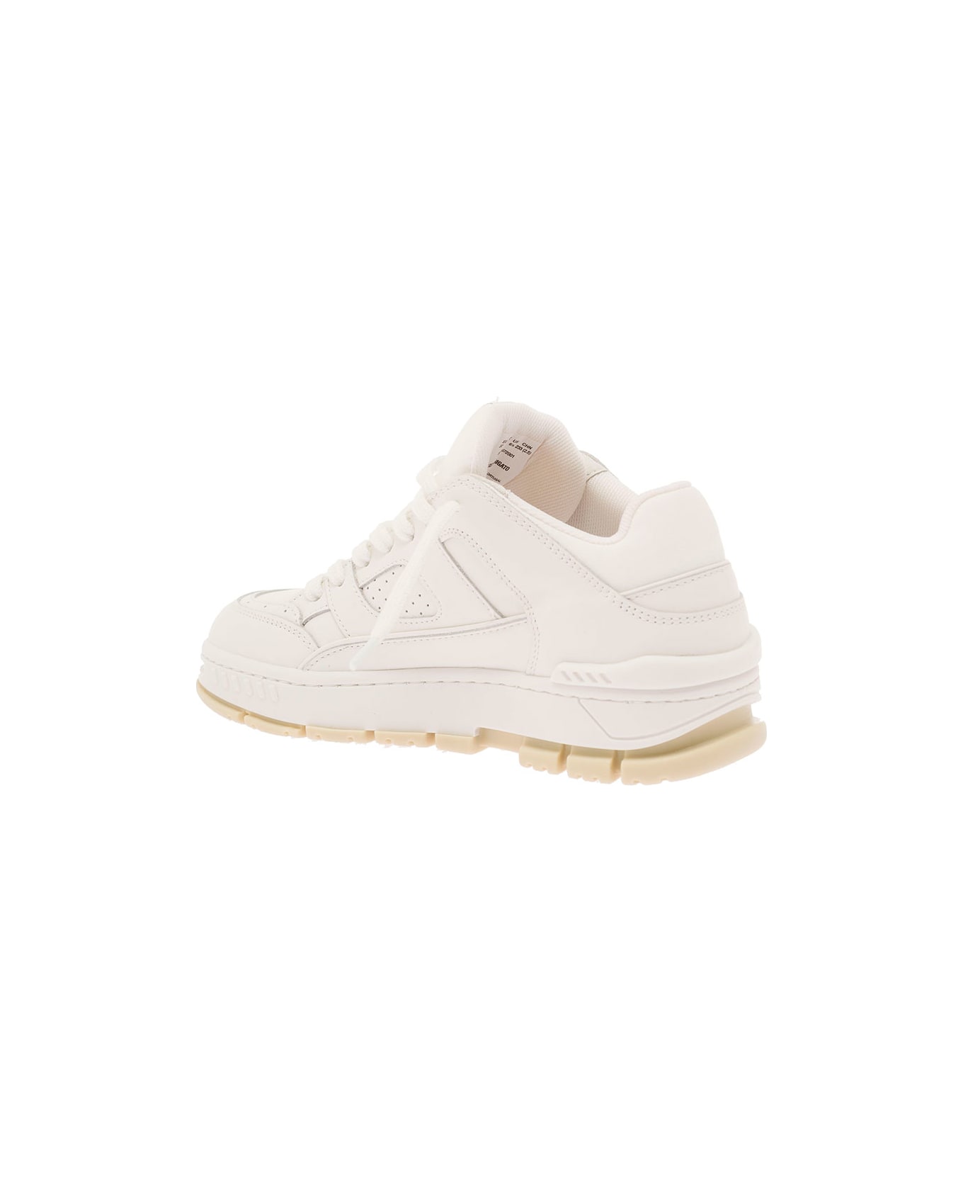 Axel Arigato 'area Lo' White Sneakers With Embossed Logo In Leather Blend Woman - White