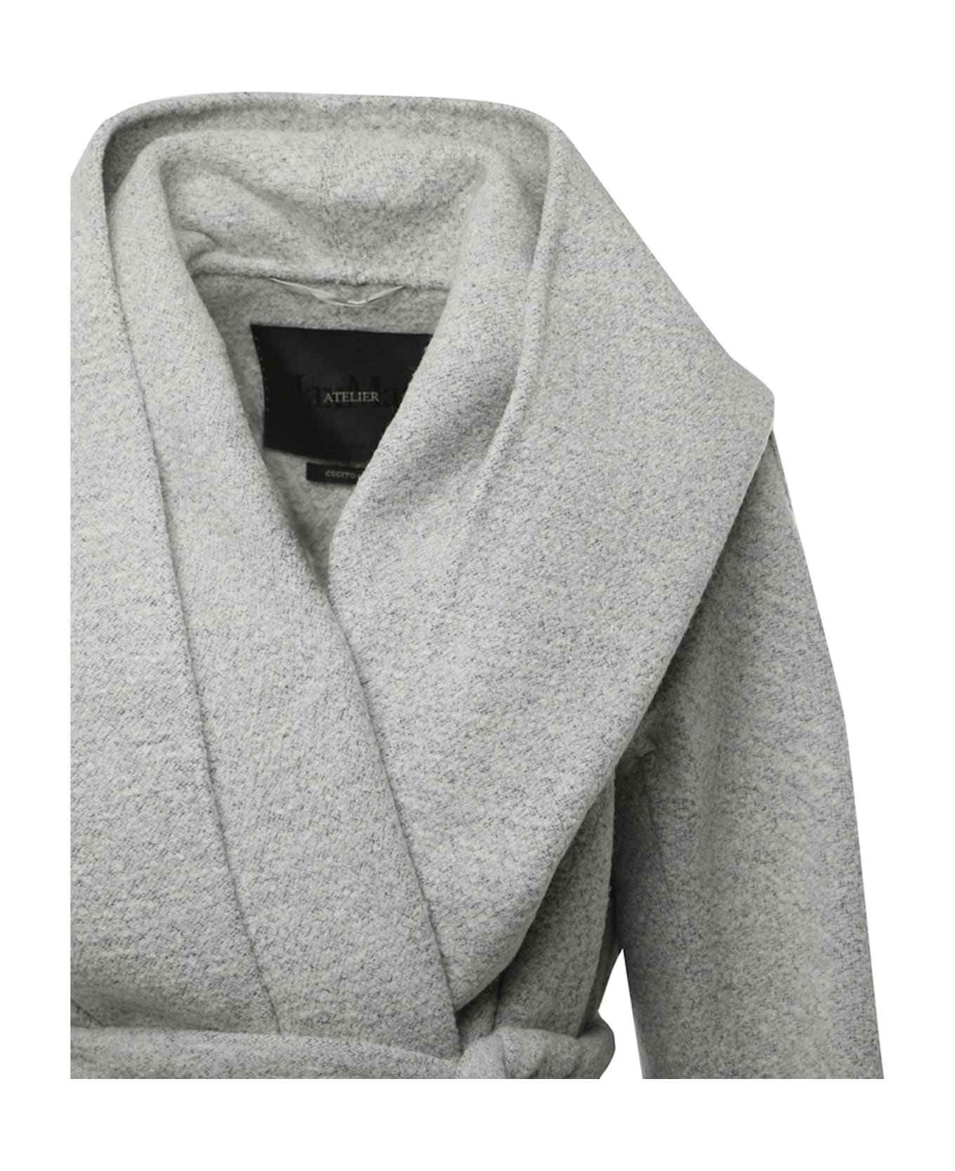 Max Mara Atelier Atelier Racer Coat - Gray