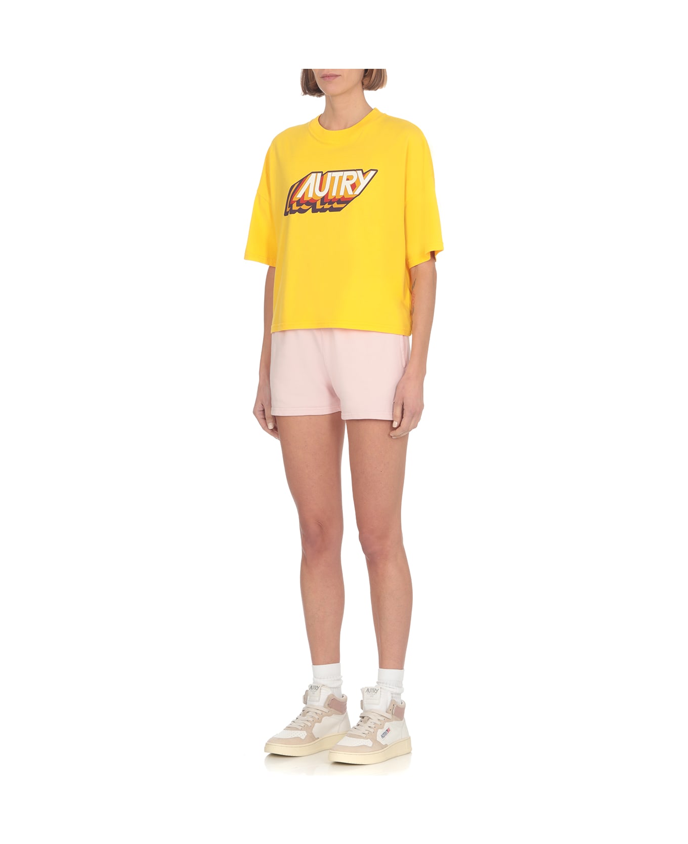 Autry T-shirt With Print - yellow