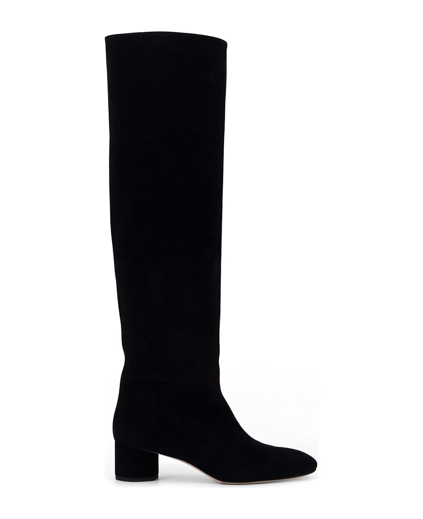 aeyde Willa Suede Boots - Black