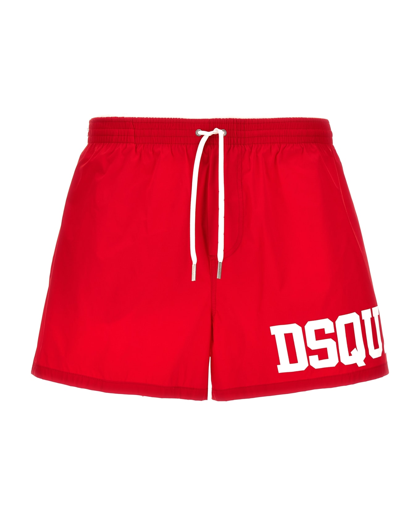 Dsquared2 Midi Boxer Shorts - Red/white 水着