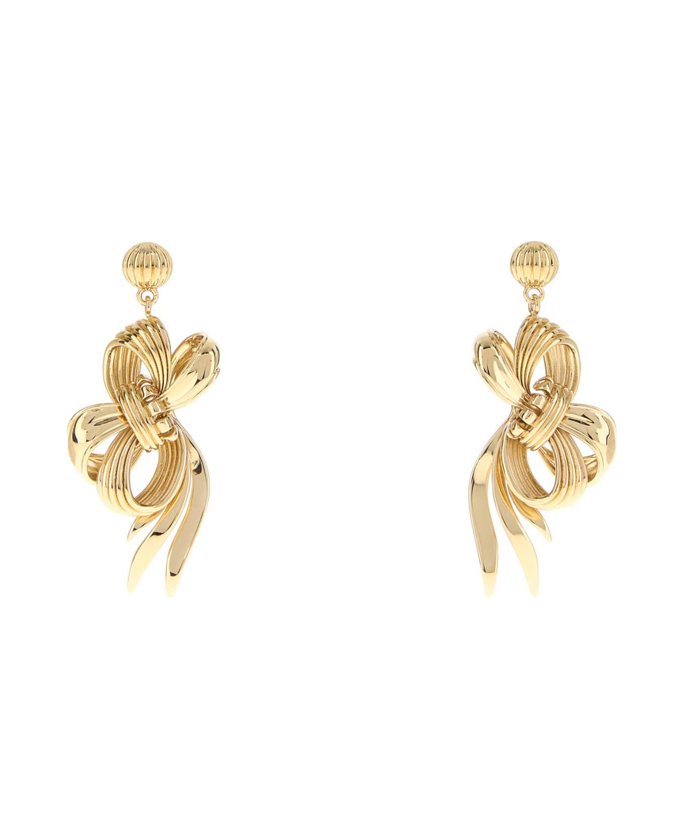 Miu Miu Gold Metal Earrings - ORO