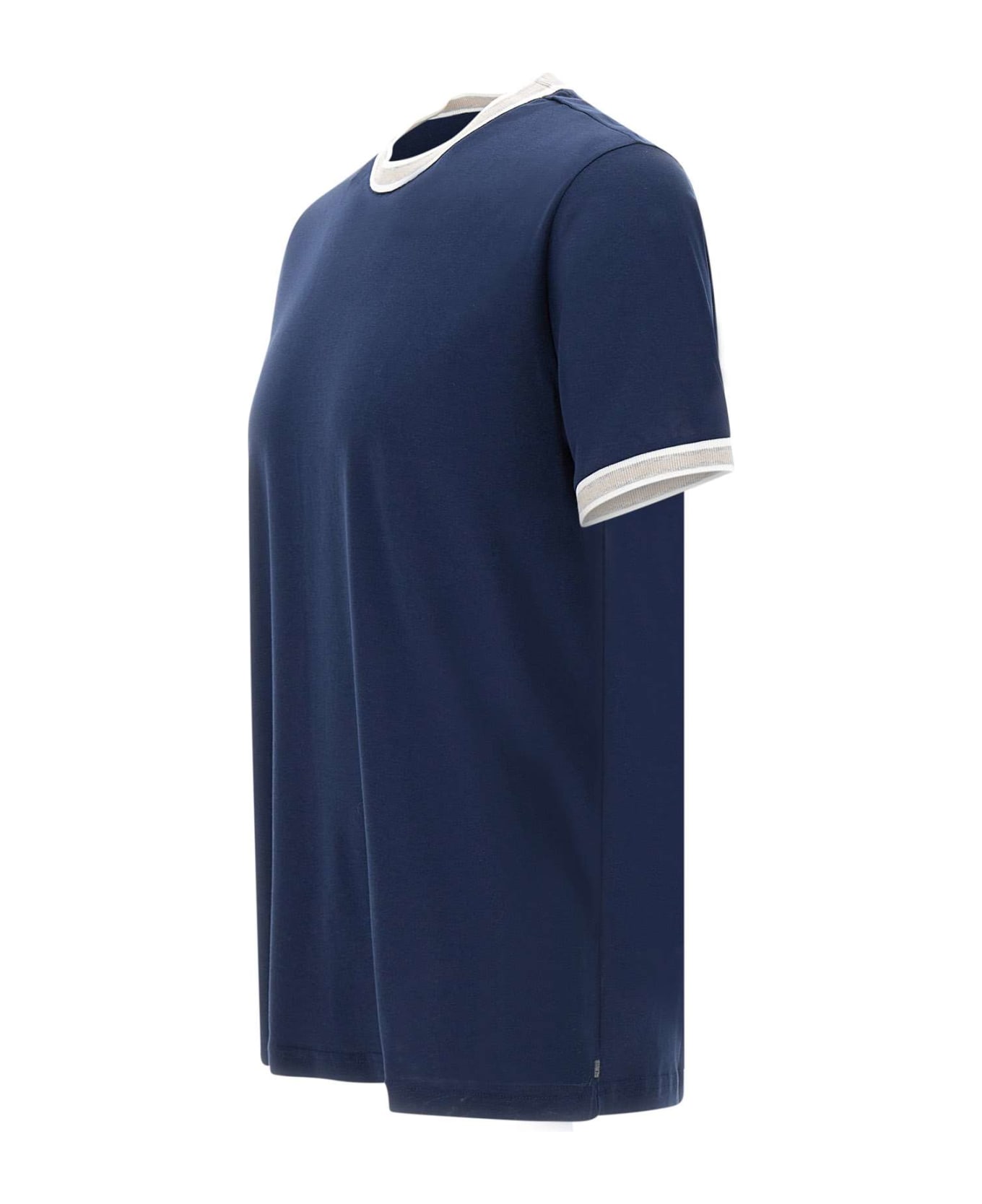 Eleventy Cotton T-shirt - BLUE