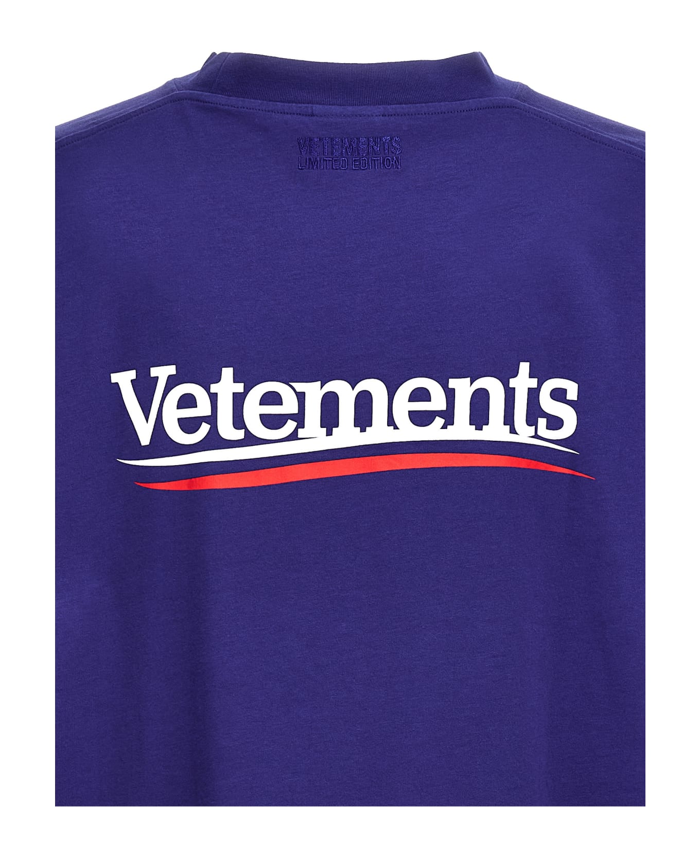 VETEMENTS 'campaign Logo' T-shirt - Blue Tシャツ