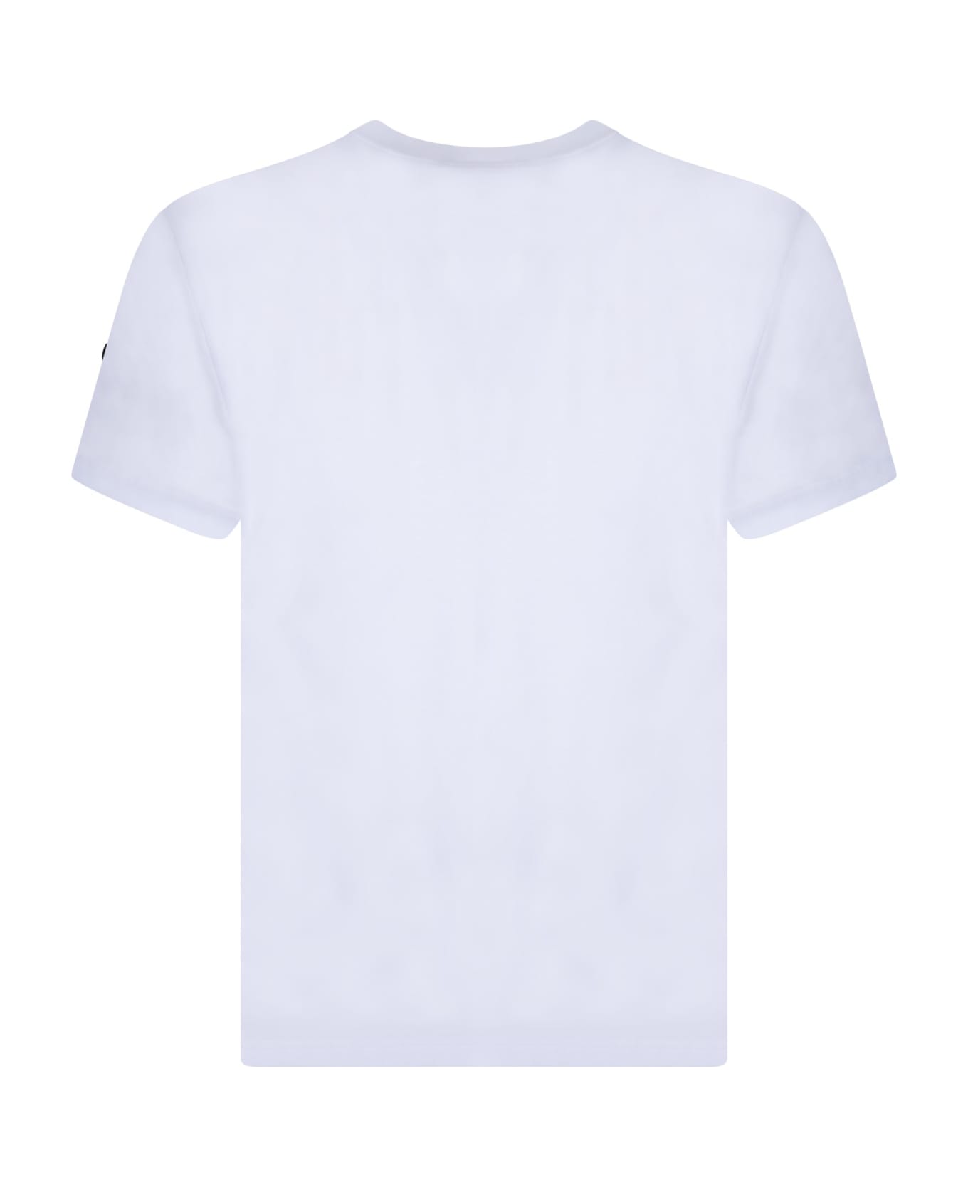 Moncler Logo Printed Crewneck T-shirt - Bianco