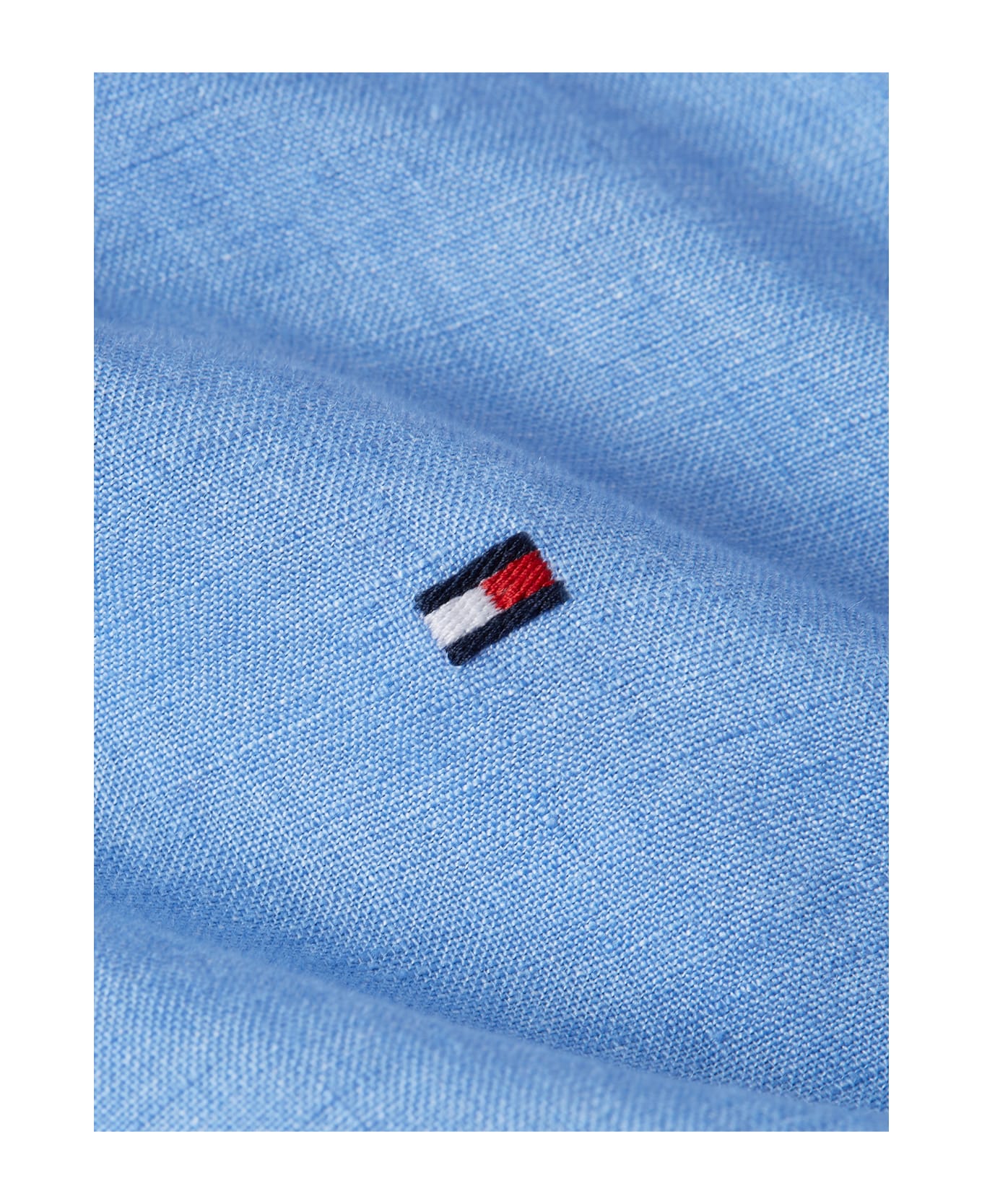 Tommy Hilfiger Light Blue Shirt With Logo - BLUE SPELL シャツ