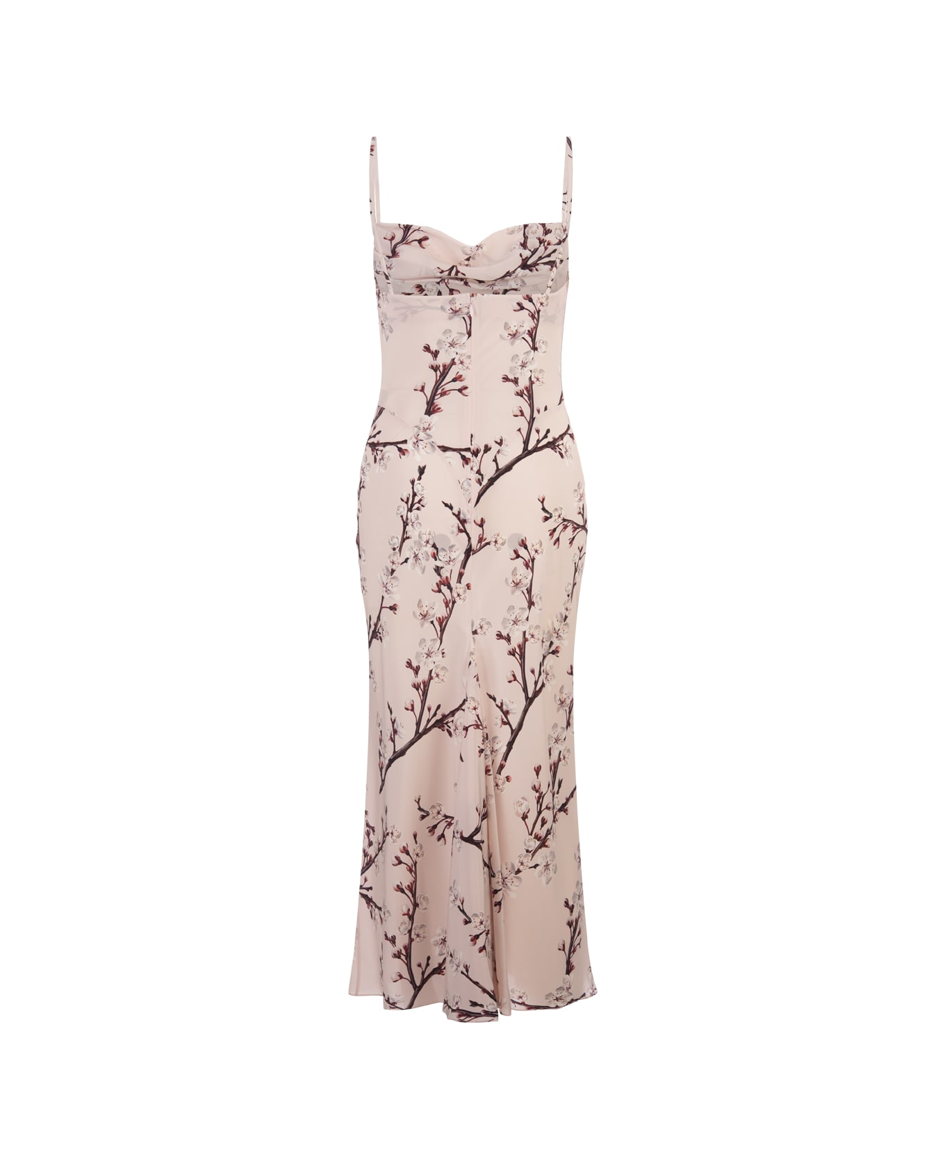 Alexander McQueen Flower Midi Dress In Pink - Pink