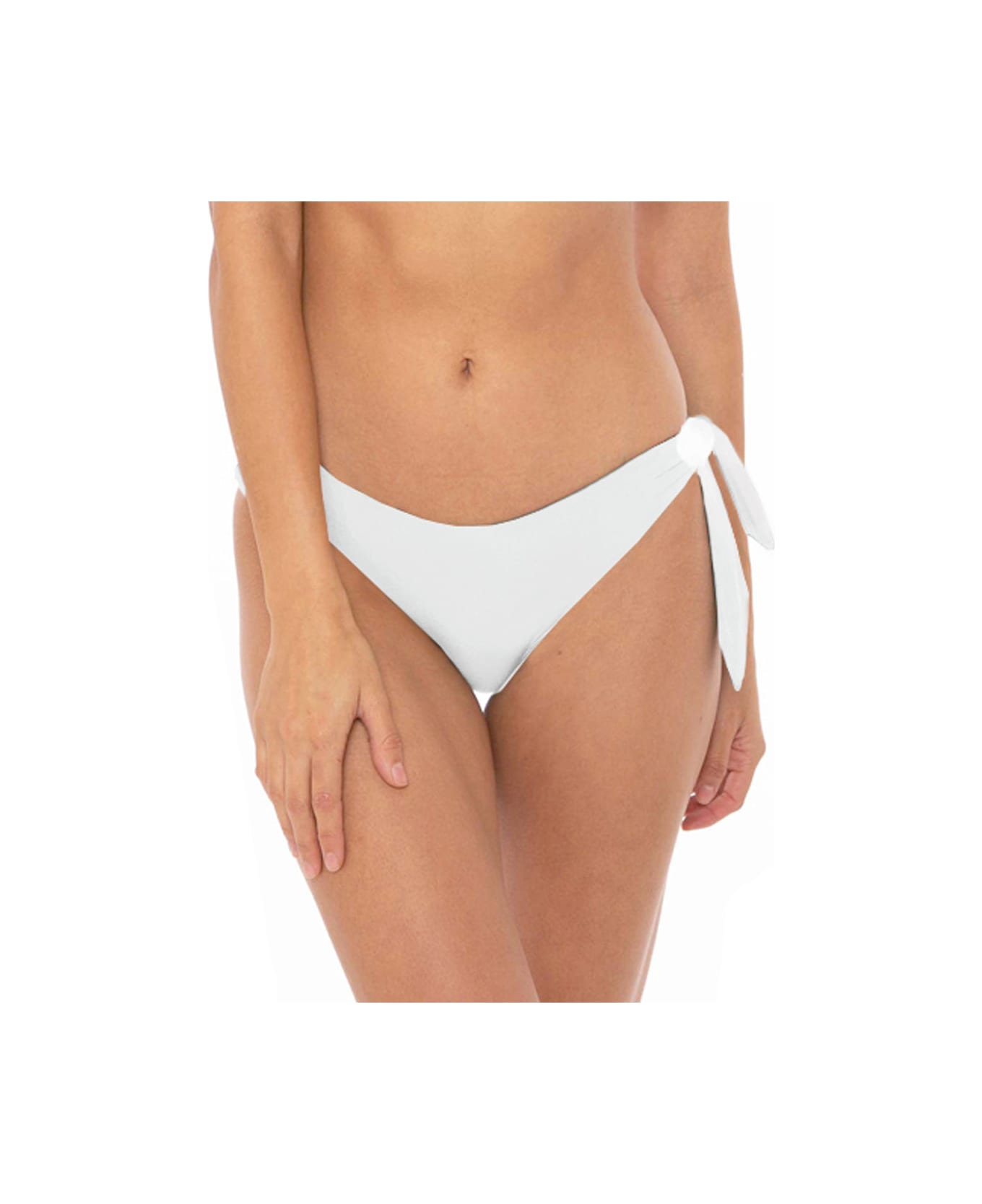MC2 Saint Barth White Woman Cheeky Swim Briefs - WHITE