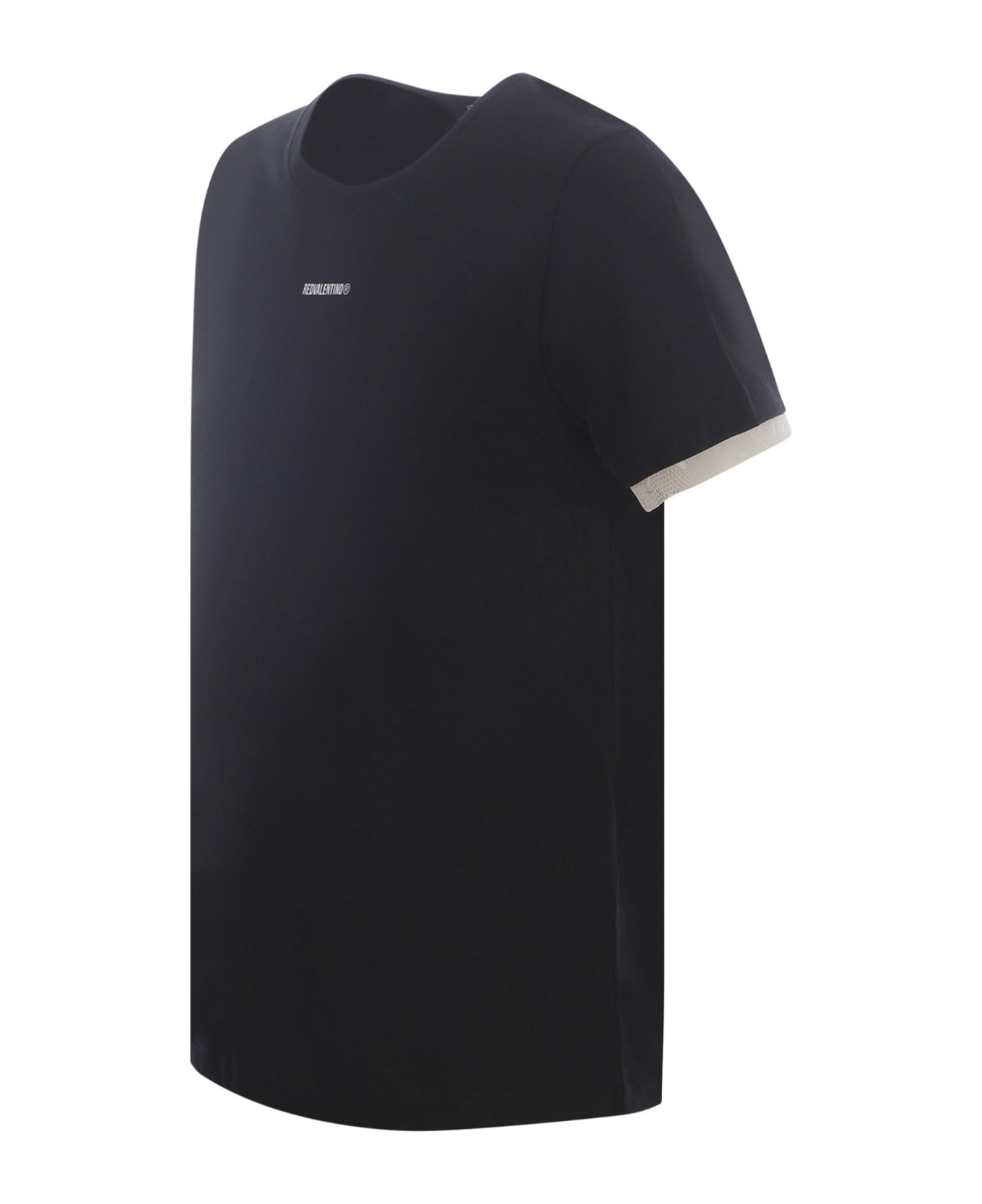RED Valentino T-shirt With Logo - Nero Tシャツ